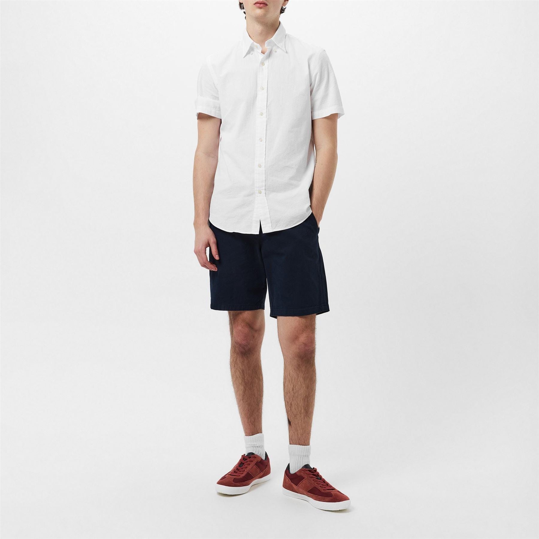 Farah Mens Stanton Suede Cupsole Low Top Trainers