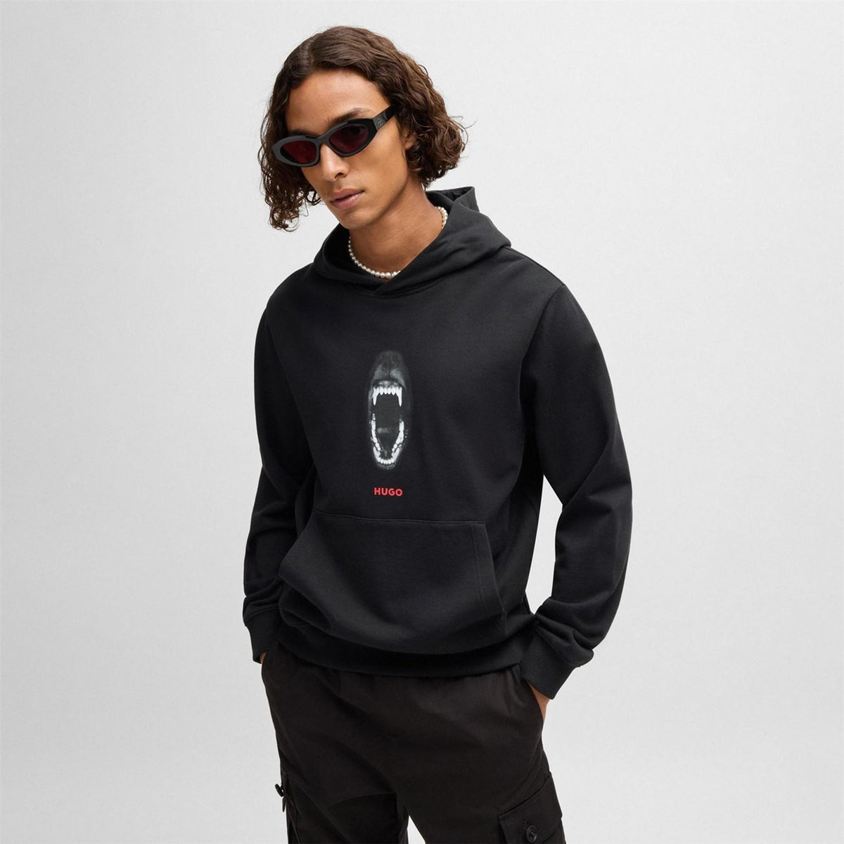 Hugo Hooded Large Genie Regular Fit Sweatshirt