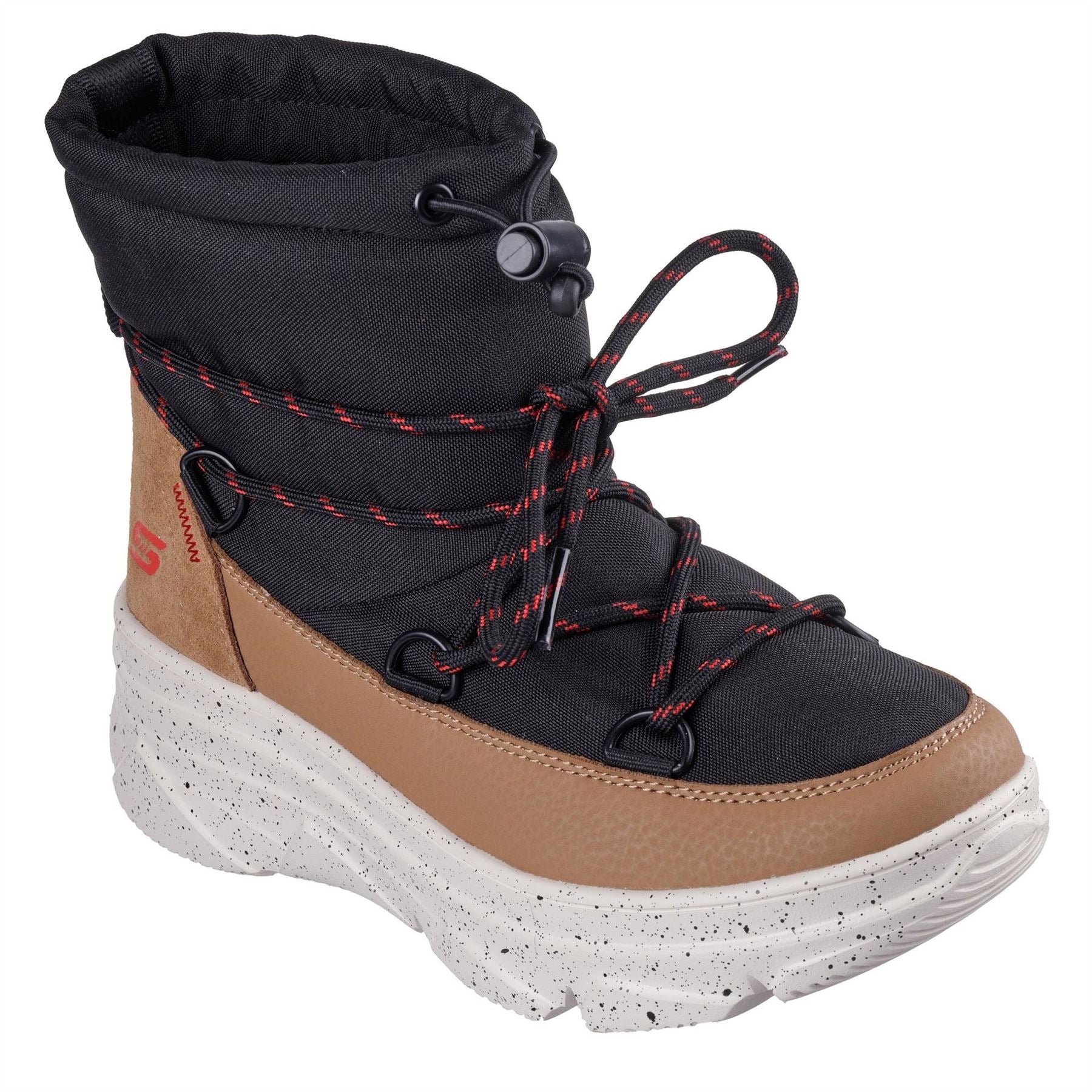 Skechers Bobs MT. Peak Speckled Pattern Snug Boots