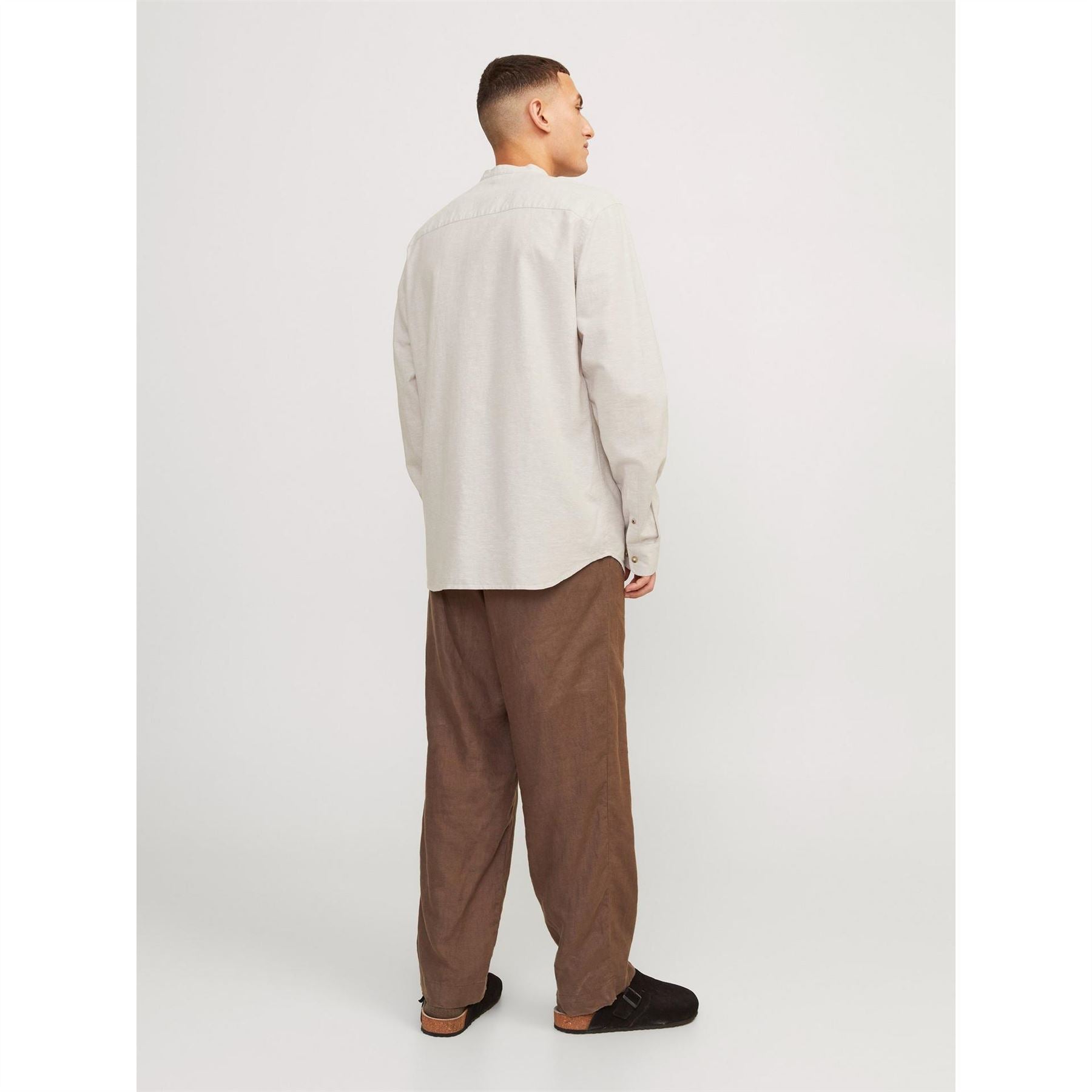Jack and Jones Long Sleeve Buttoned Linen Shirt