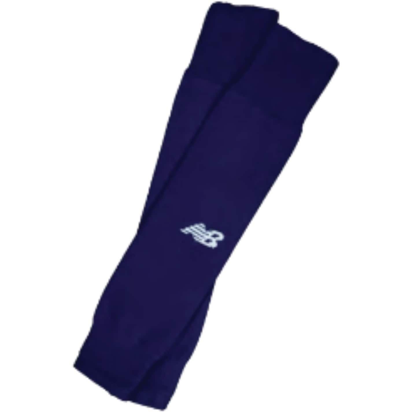 New Balance Solid Patterned Footless Socks with Logo