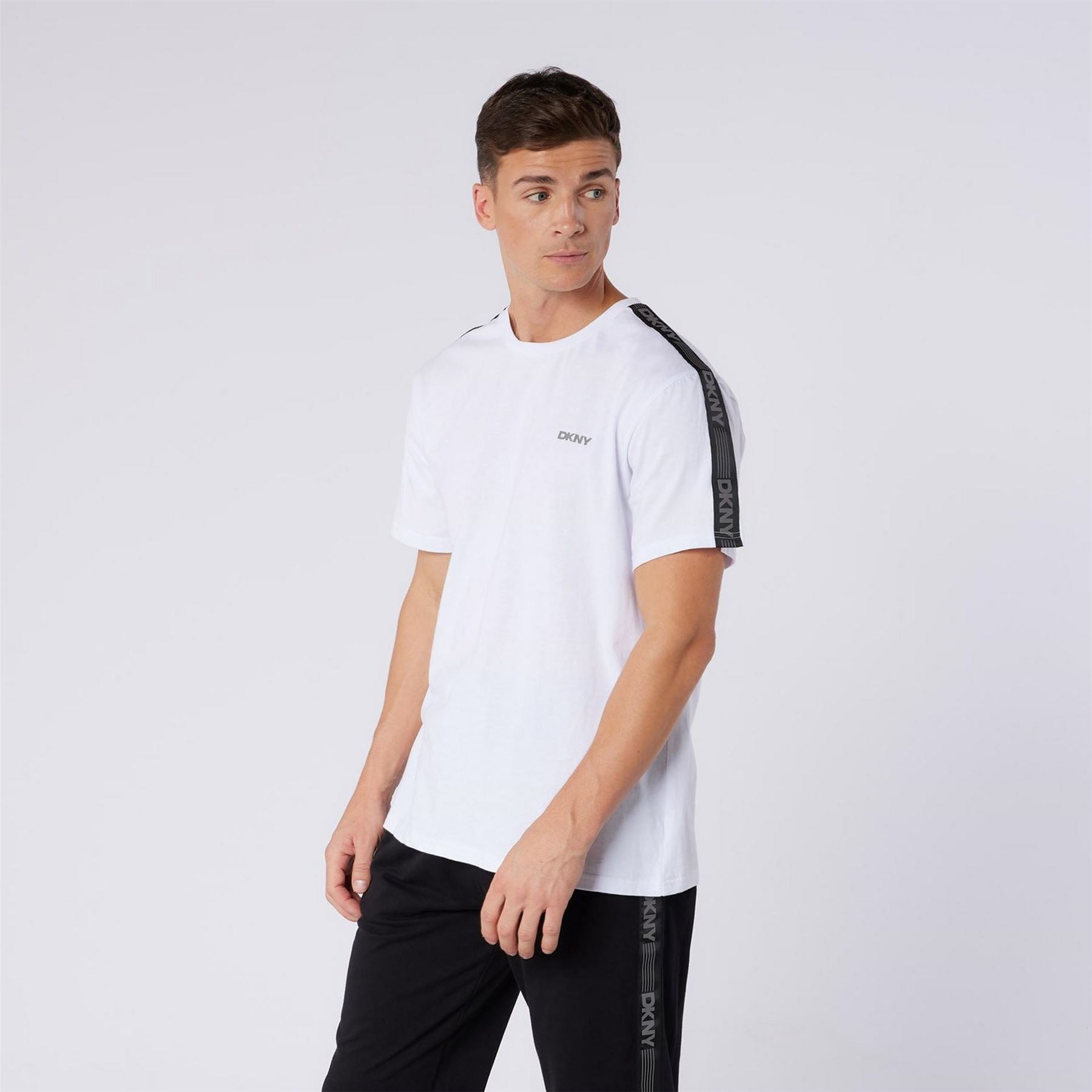 DKNY Mens Short Sleeve T-Shirt Penguins