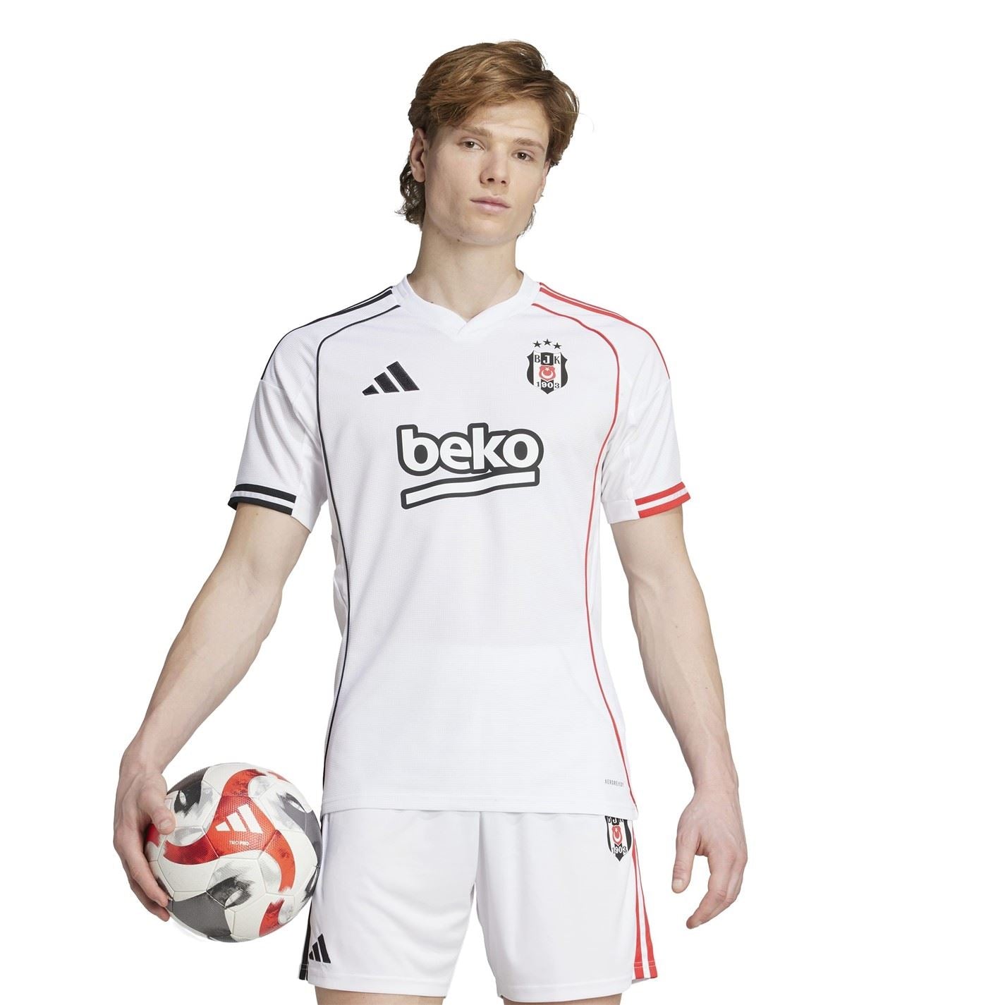 adidas Mens Besiktas 2025 2026 Home Shirt