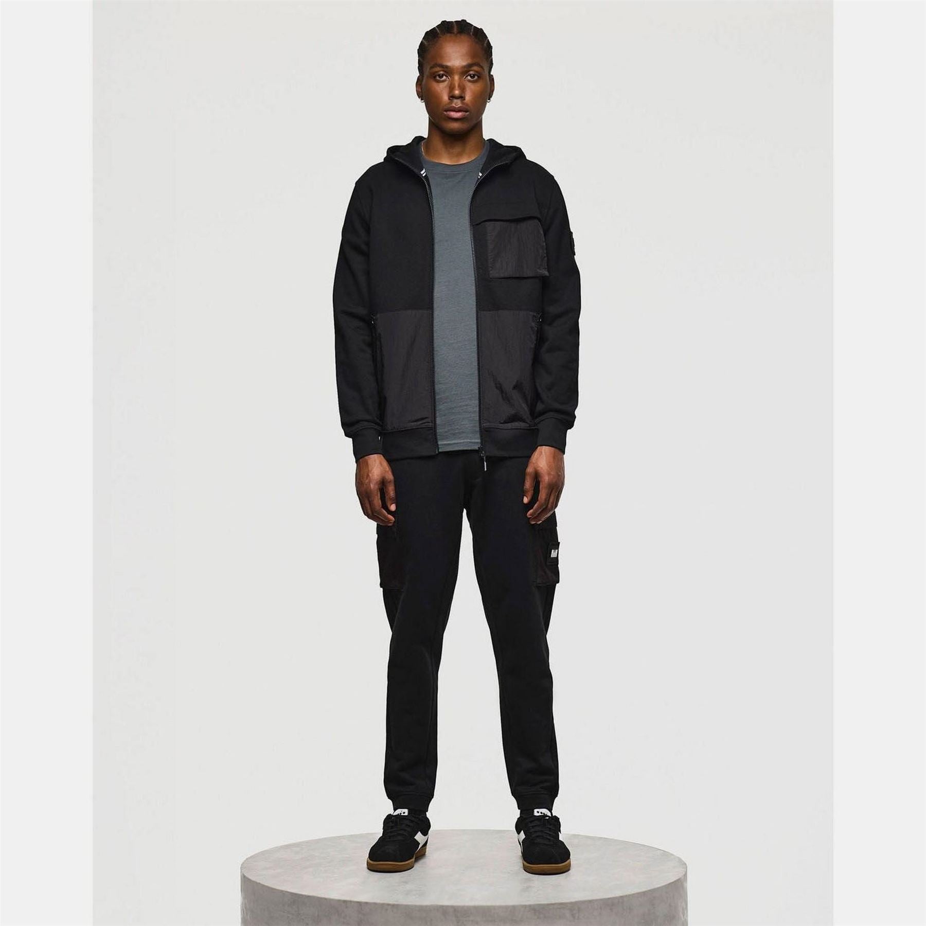 Weekend Offender Daponte Overlay Zip Hoodie