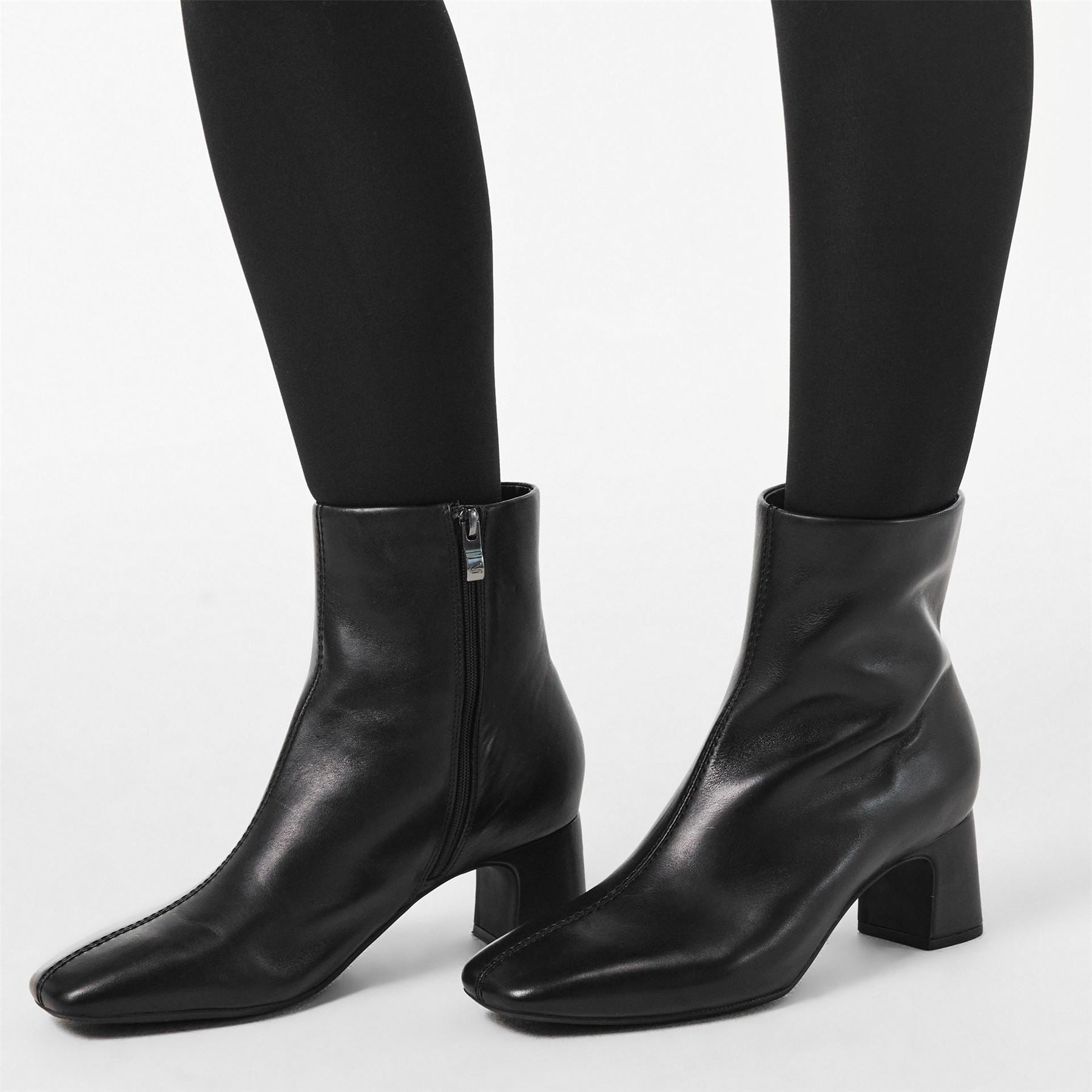 Clarks Fernie Zipped Ankle Heeled Boots