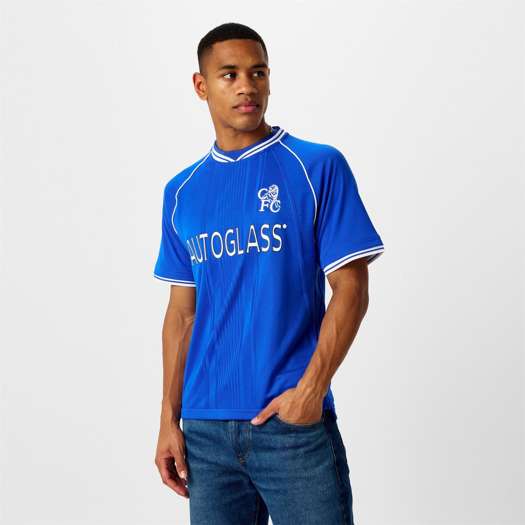 Score Draw Mens Chelsea Fc Home Shirt 2000 2001