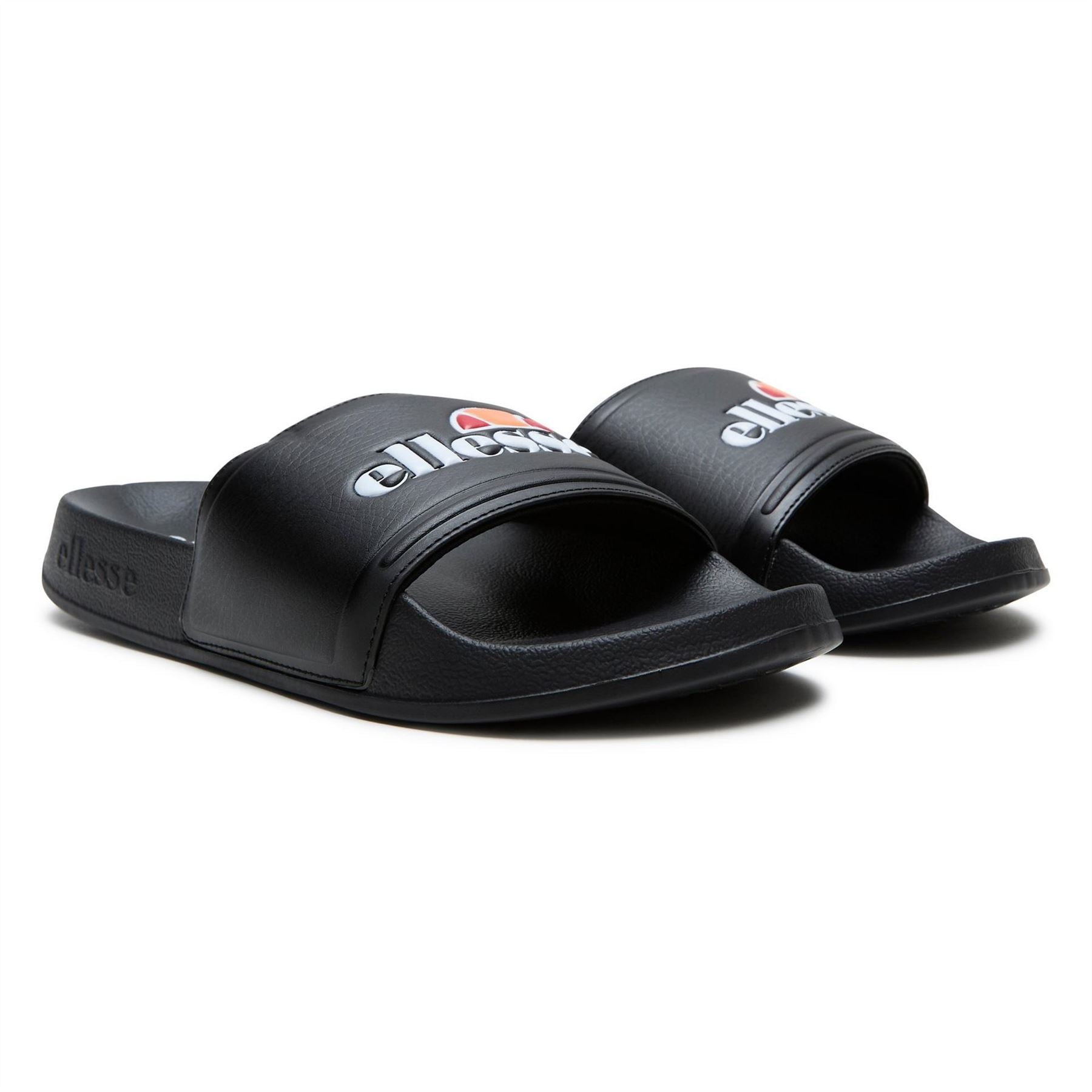Ellesse Filipp Logo Print Open Toe Slides
