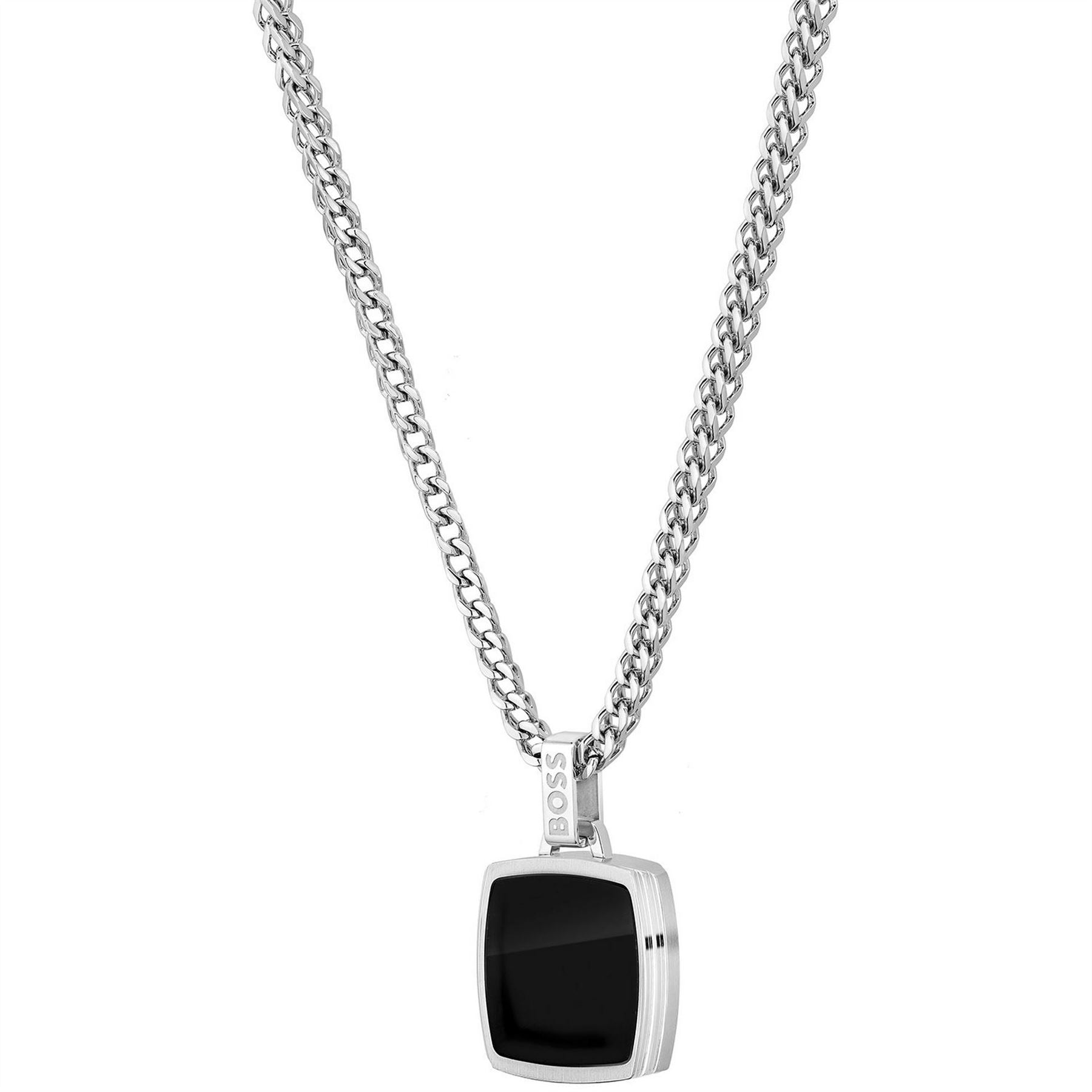 Boss Odell Black Onyx Pendant Necklace