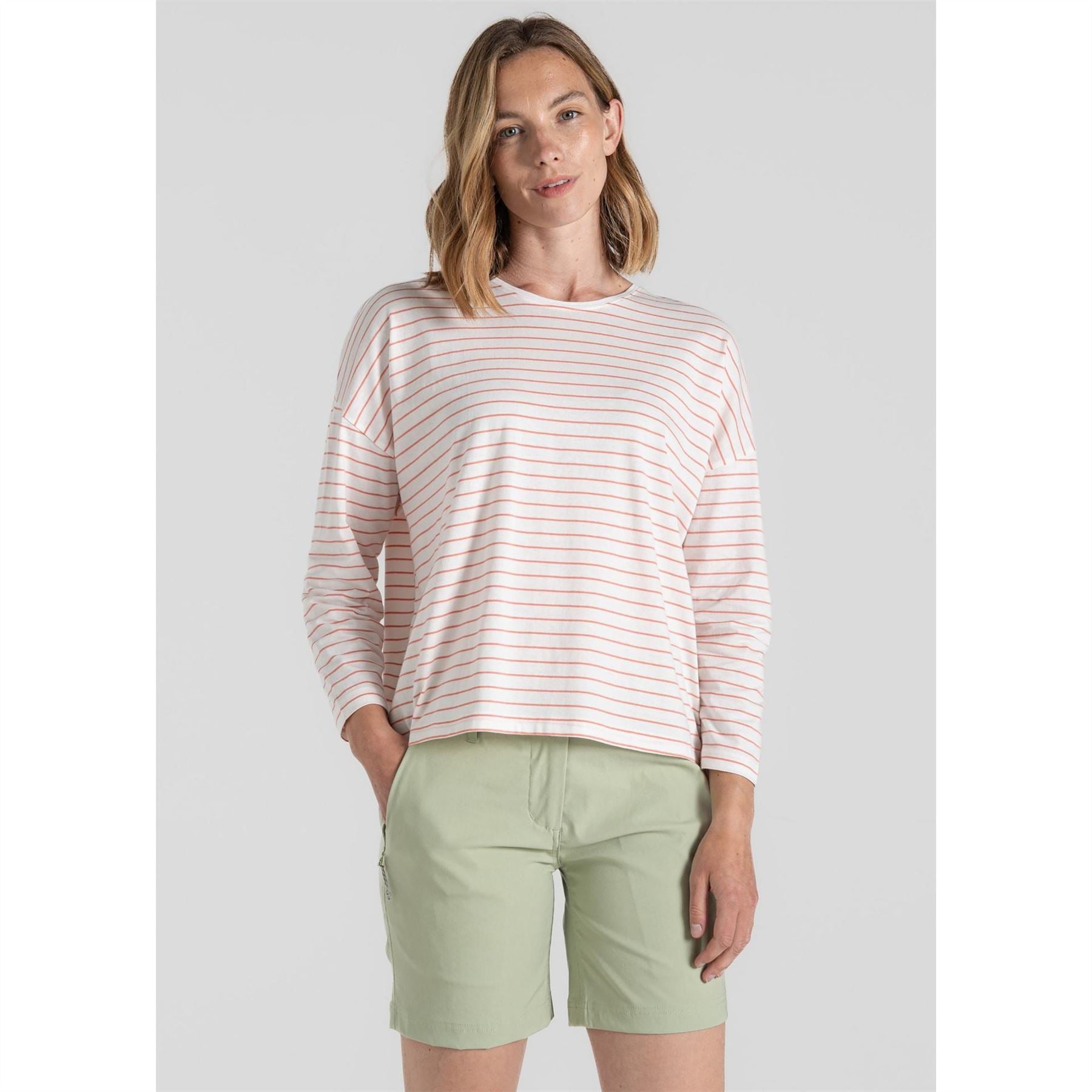 Craghoppers Kielder Crew Neck Long Sleeve Drop Shoulder T-Shirt