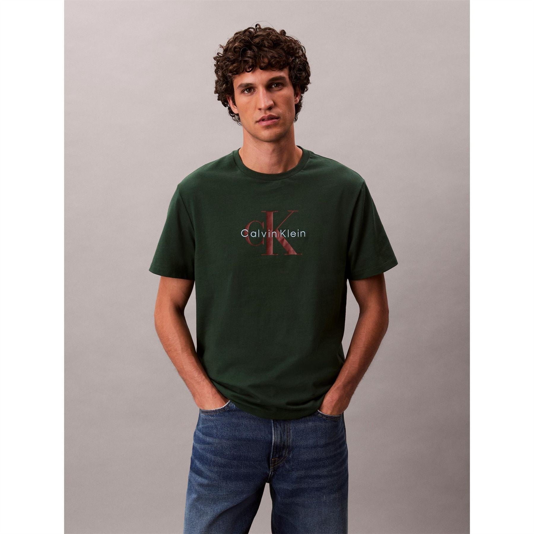 Calvin Klein Jeans Monogram Crew Neck Short Sleeve T-Shirt