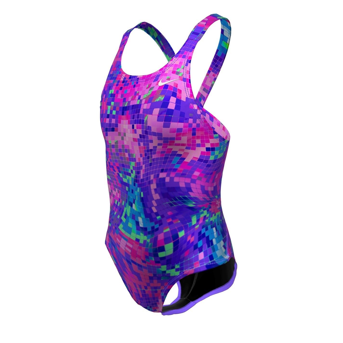 Nike Multi Print Hydrastrong Swimsuit Junior