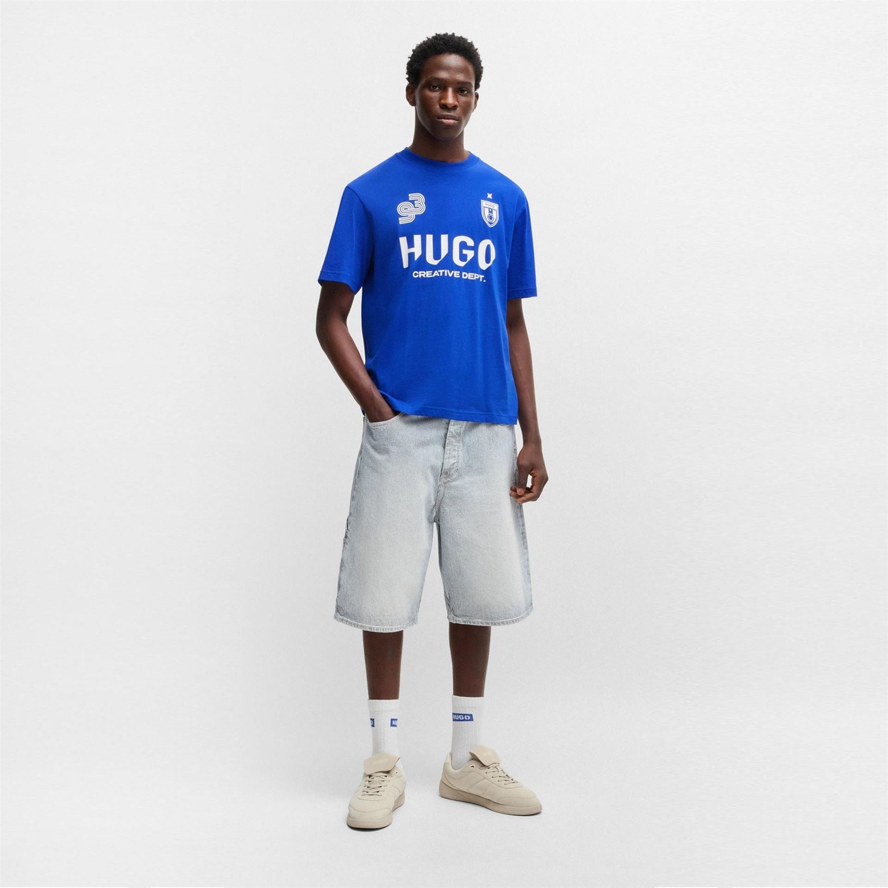 Hugo Large Genie Crew Neck Regular Fit T-Shirt