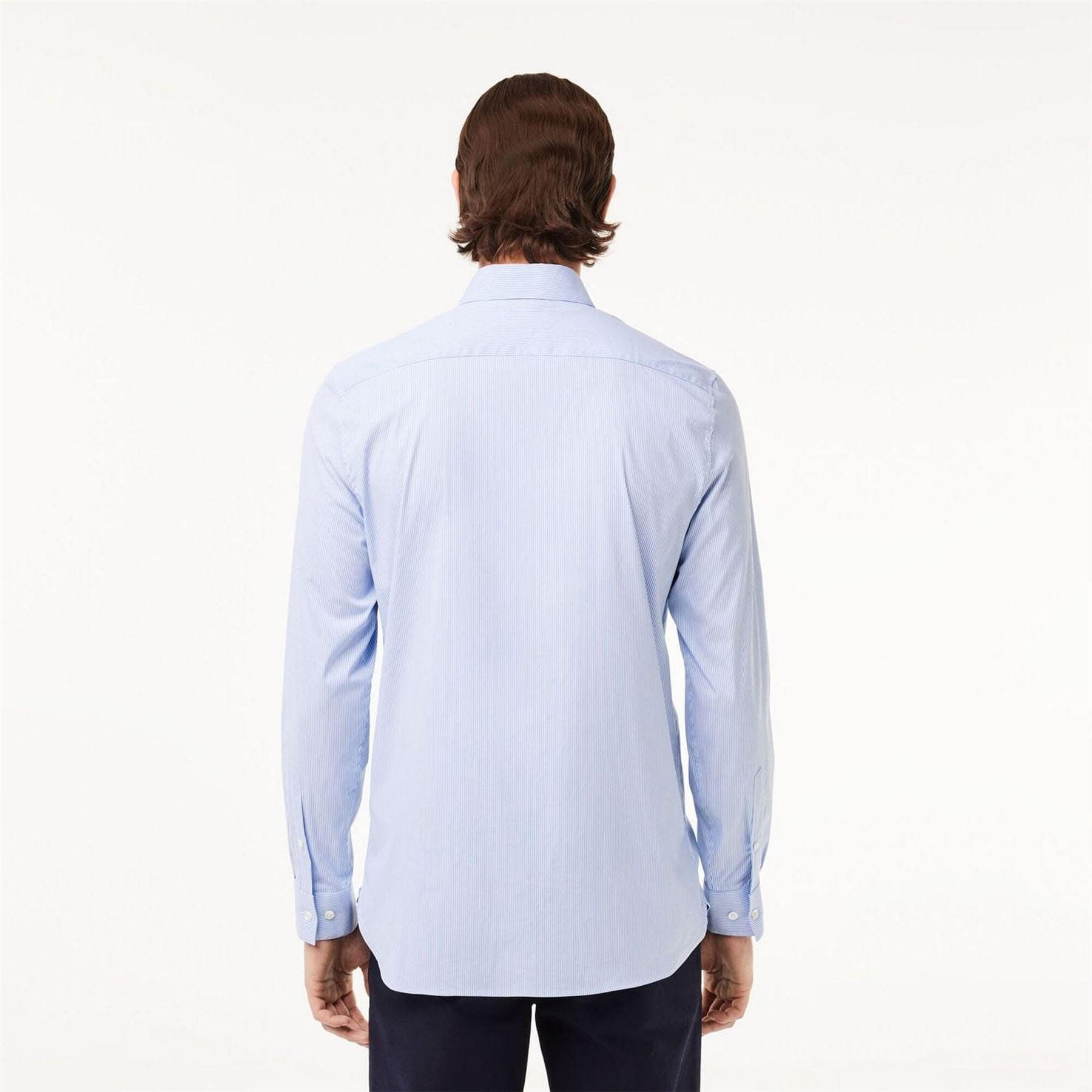 Lacoste Slim Fit Striped Stretch Poplin Shirt