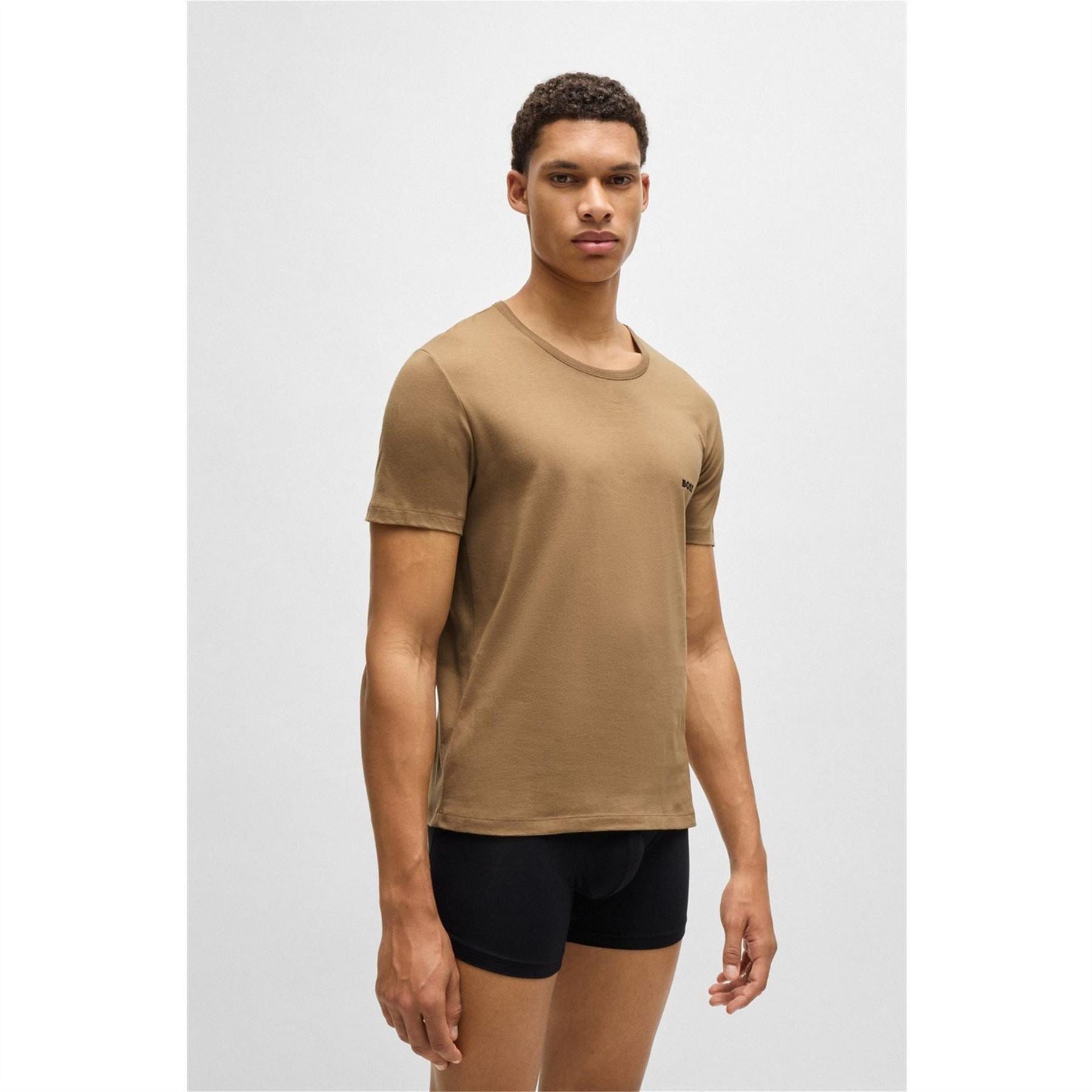 Boss BOSS Bodywear 3 Pack Premium Cotton T Shirts   Crew Neck