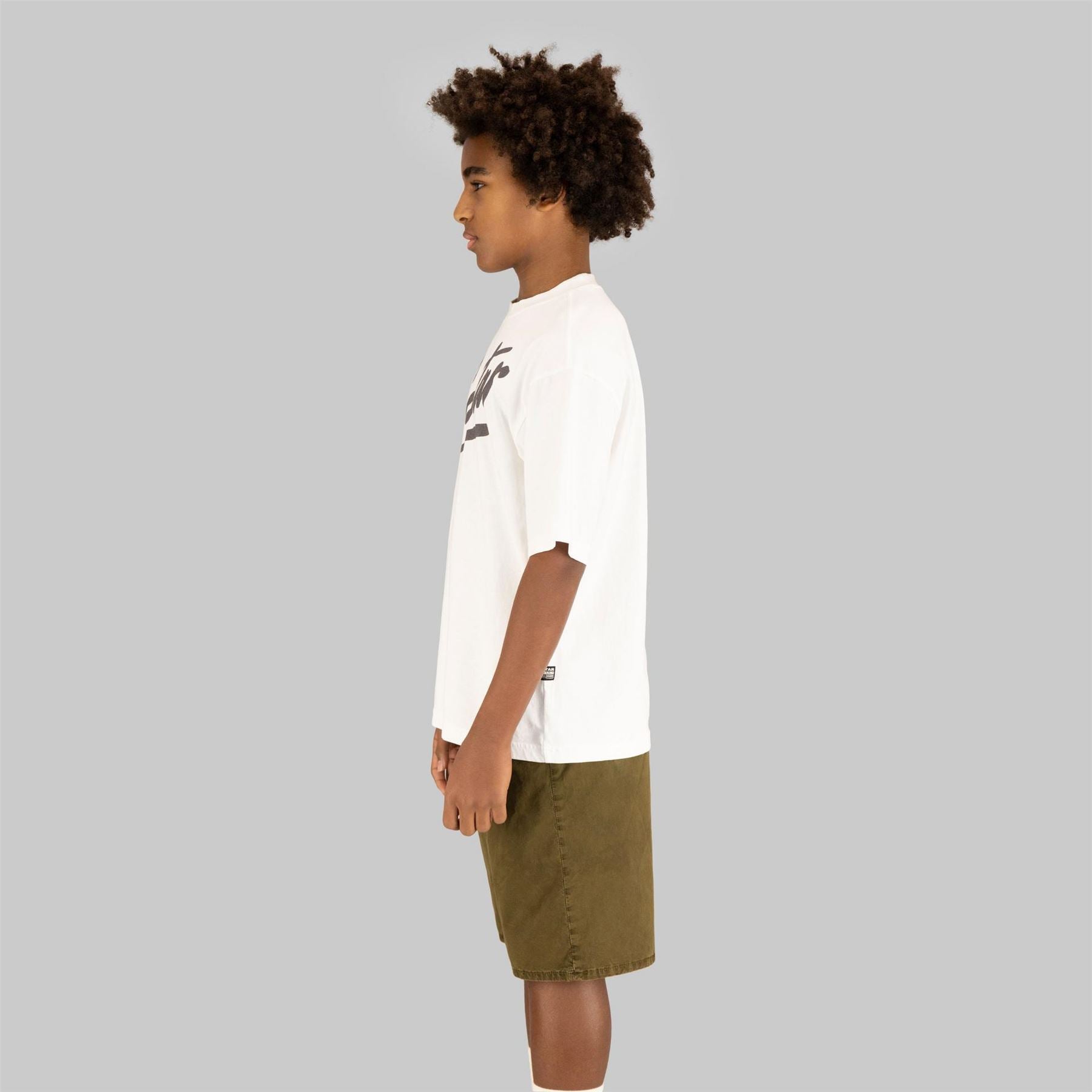 G Star Regular Fit Lettering Crew Neck T-Shirt