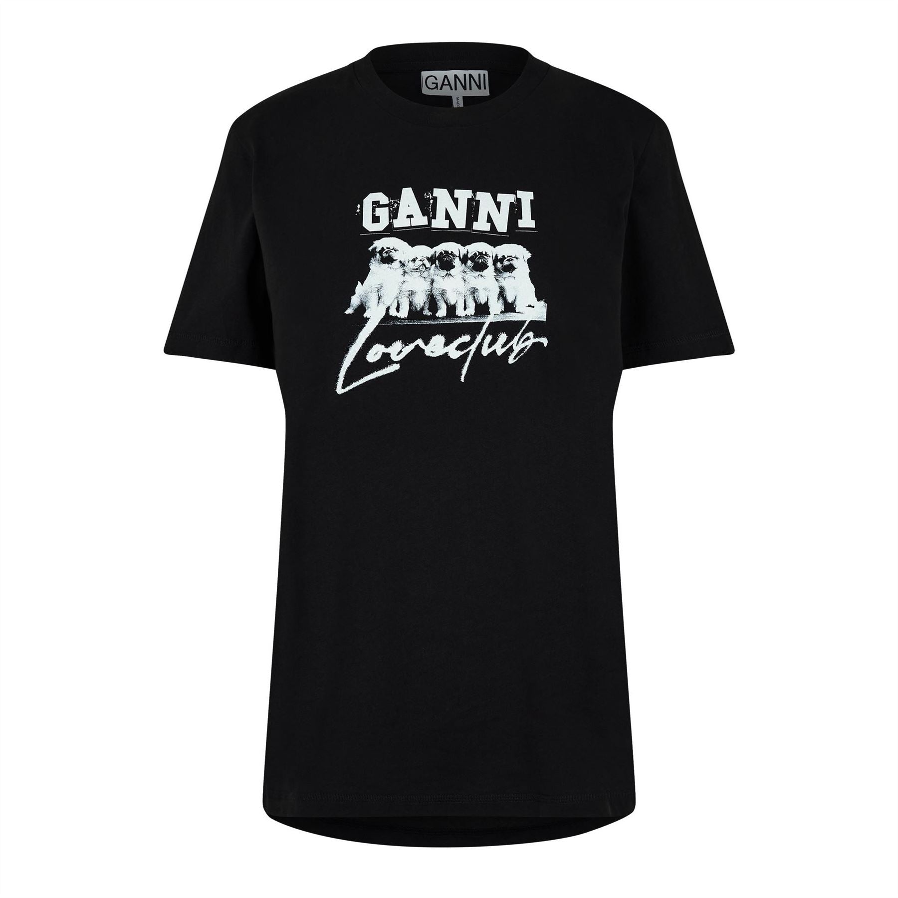 Ganni Puppy Love Regular Fit T-Shirt
