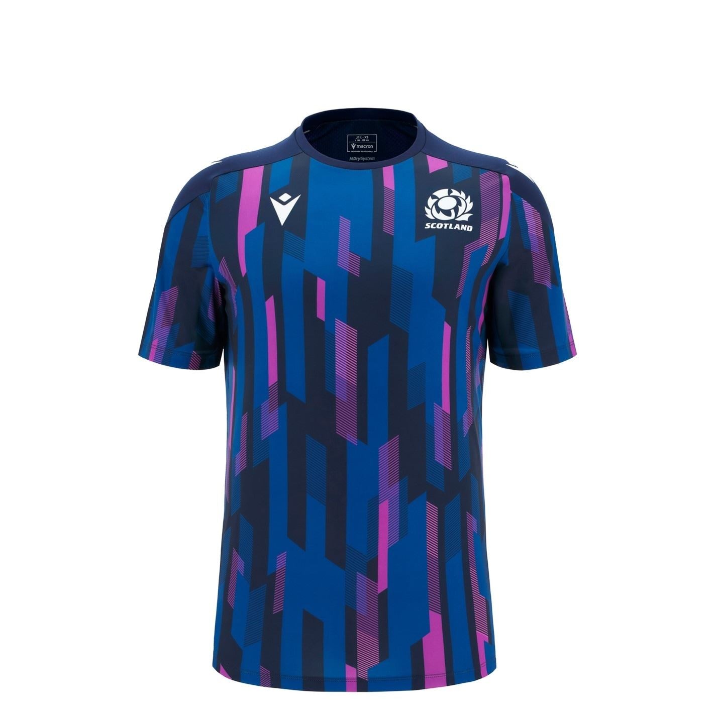 Macron Scotland Rugby Warm Up Shirt 2025 Juniors
