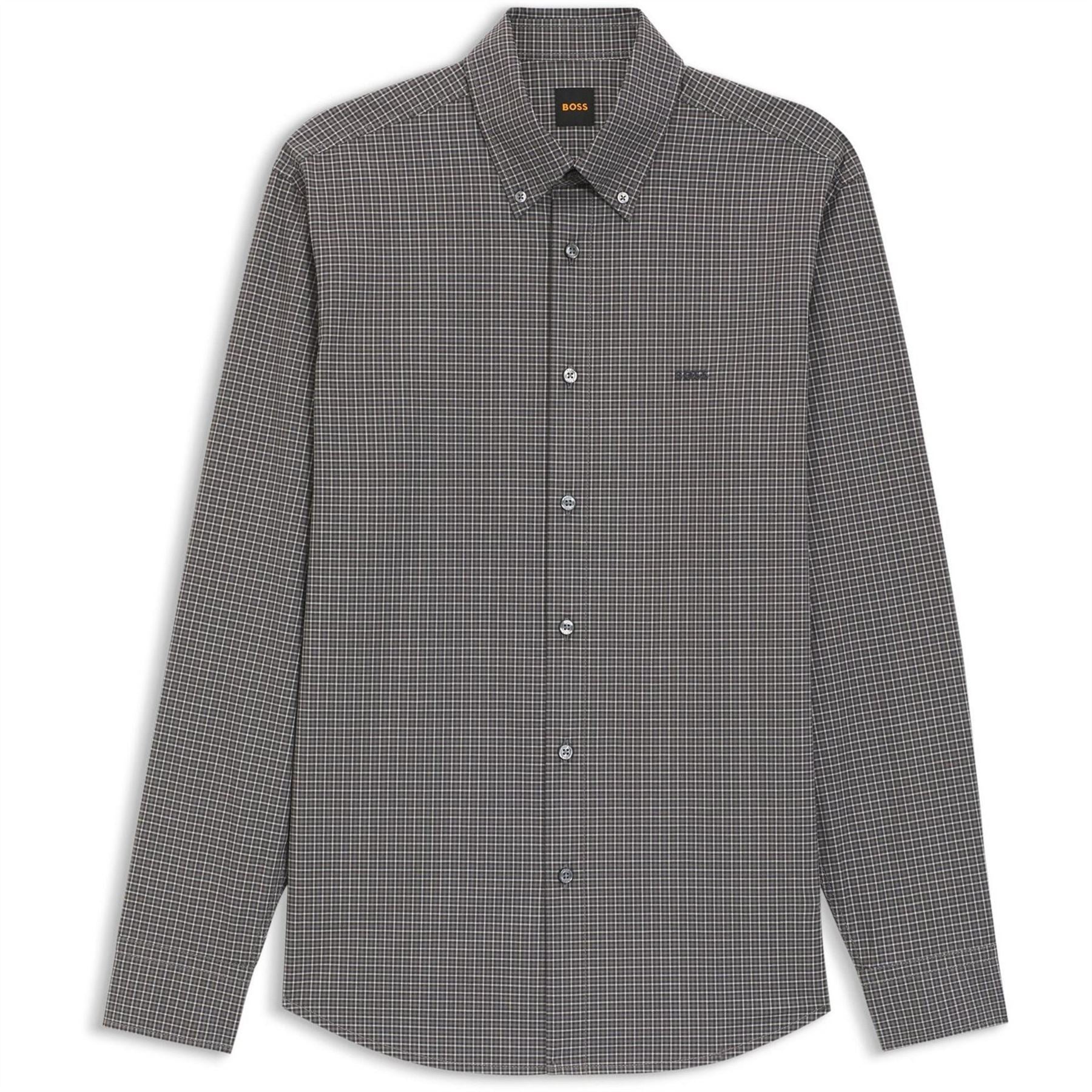 Boss Regular Fit Button Down Collar Long Sleeve Shirt