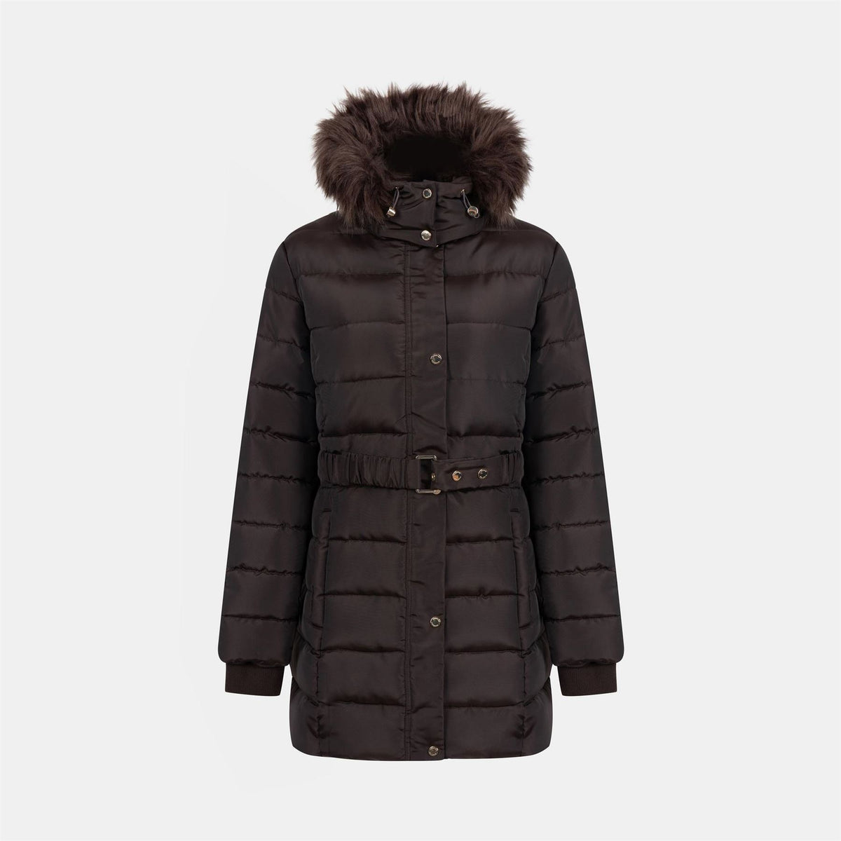 Firetrap Waterproof Long Sleeve Mid Length Puffer Jacket