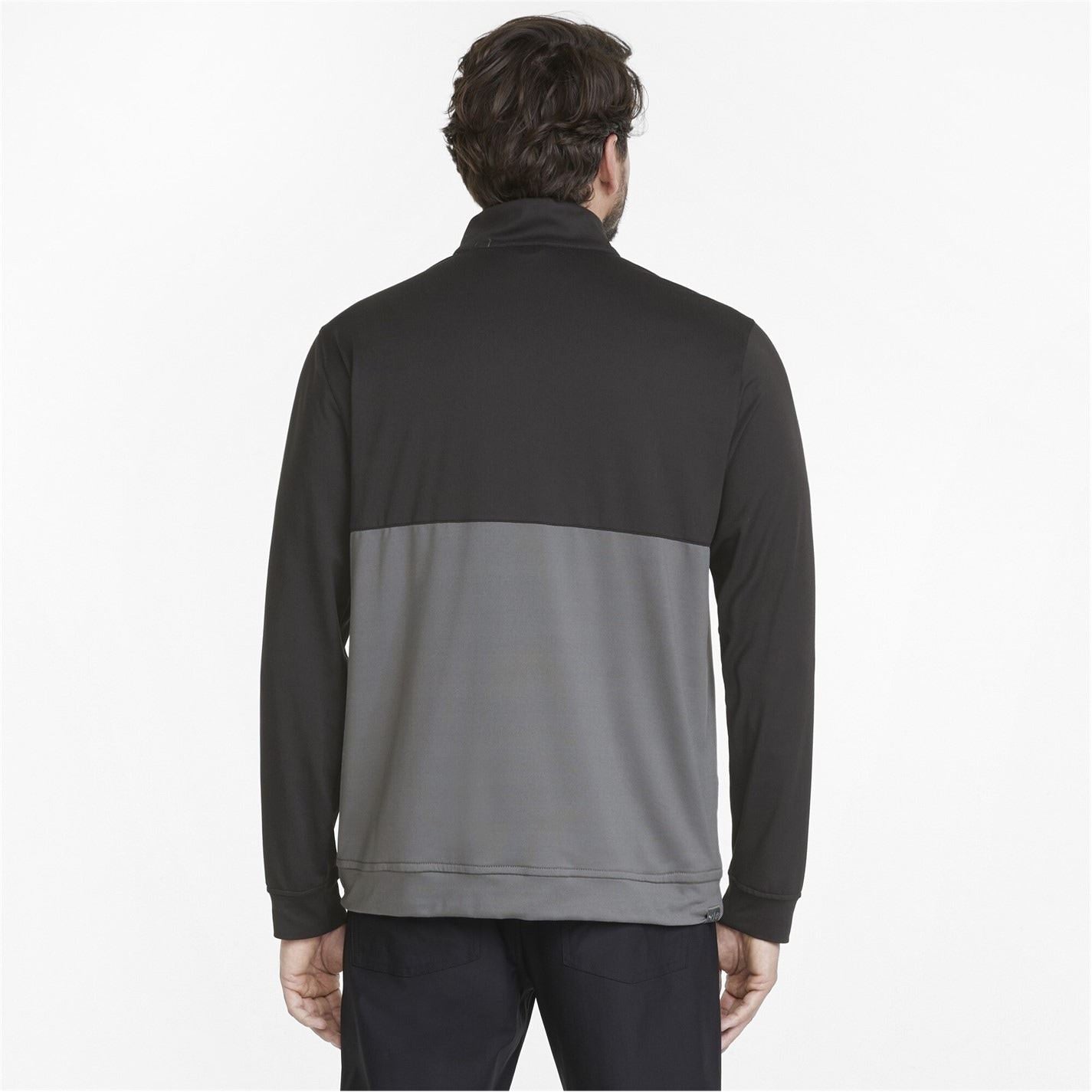 Puma Colourblock Zip Neck Regular Fit Sweatshirt