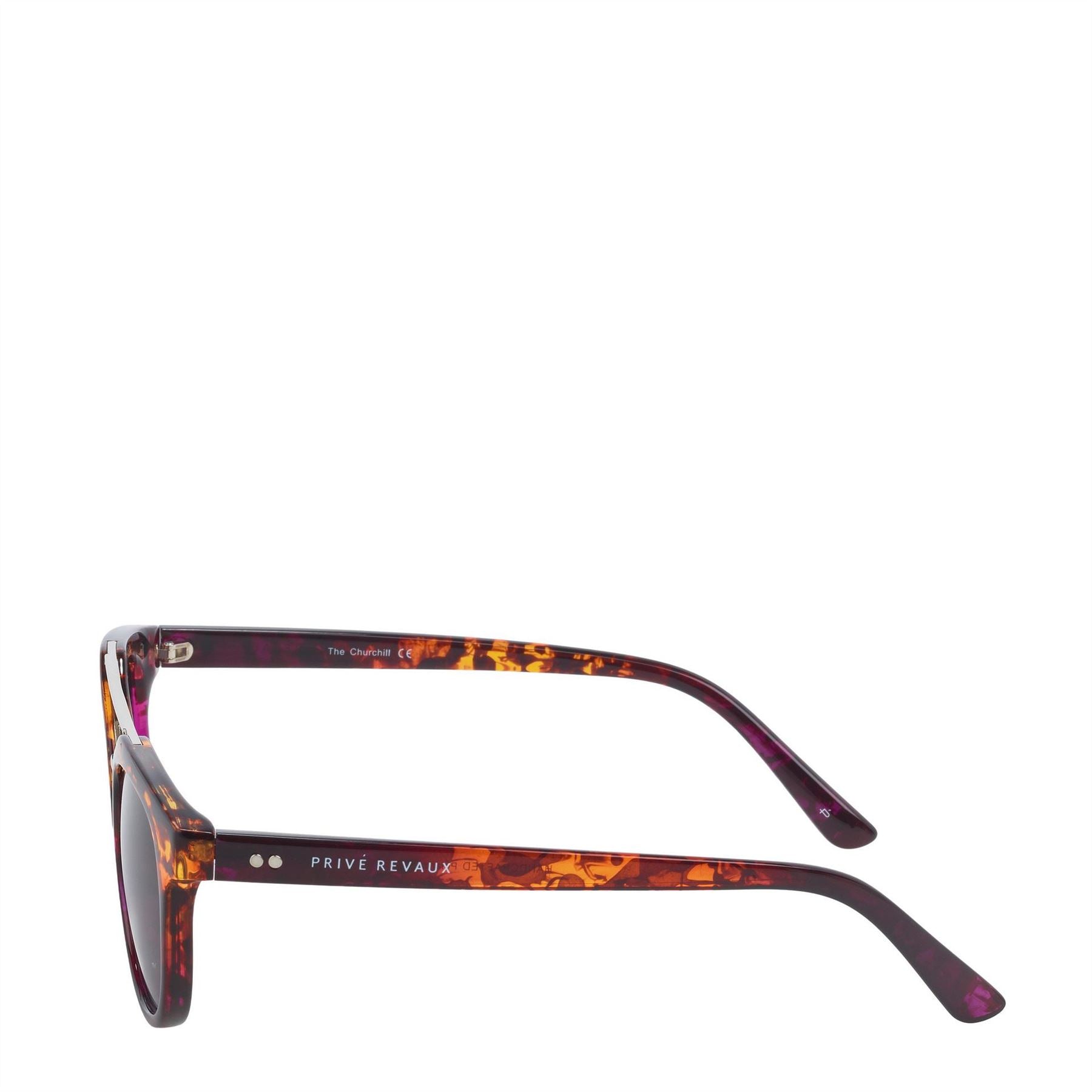 Prive Revaux R The Churchill Aviator Double Bridge Sunglasses