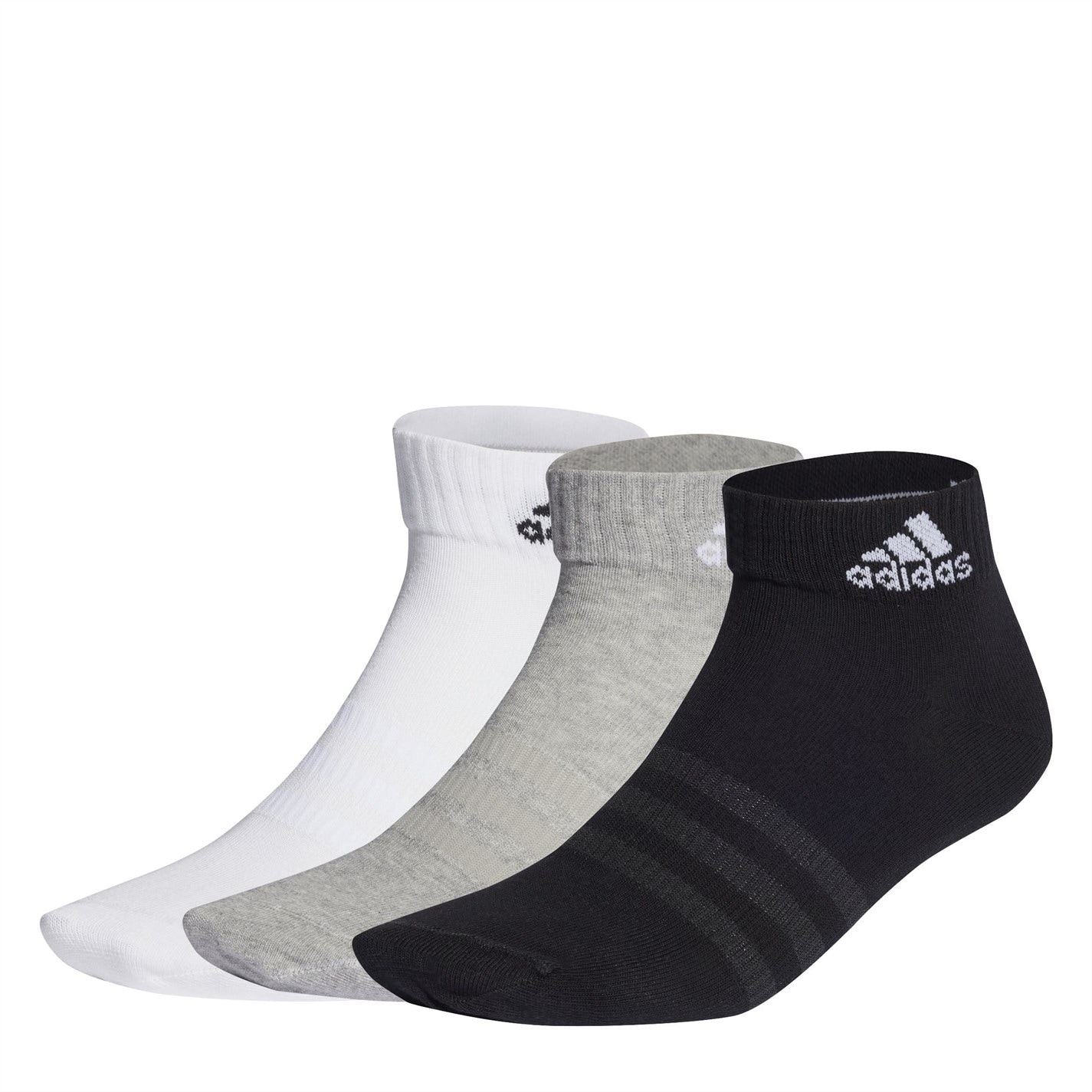 adidas Thin And Light 3pk Ankle Socks Juniors