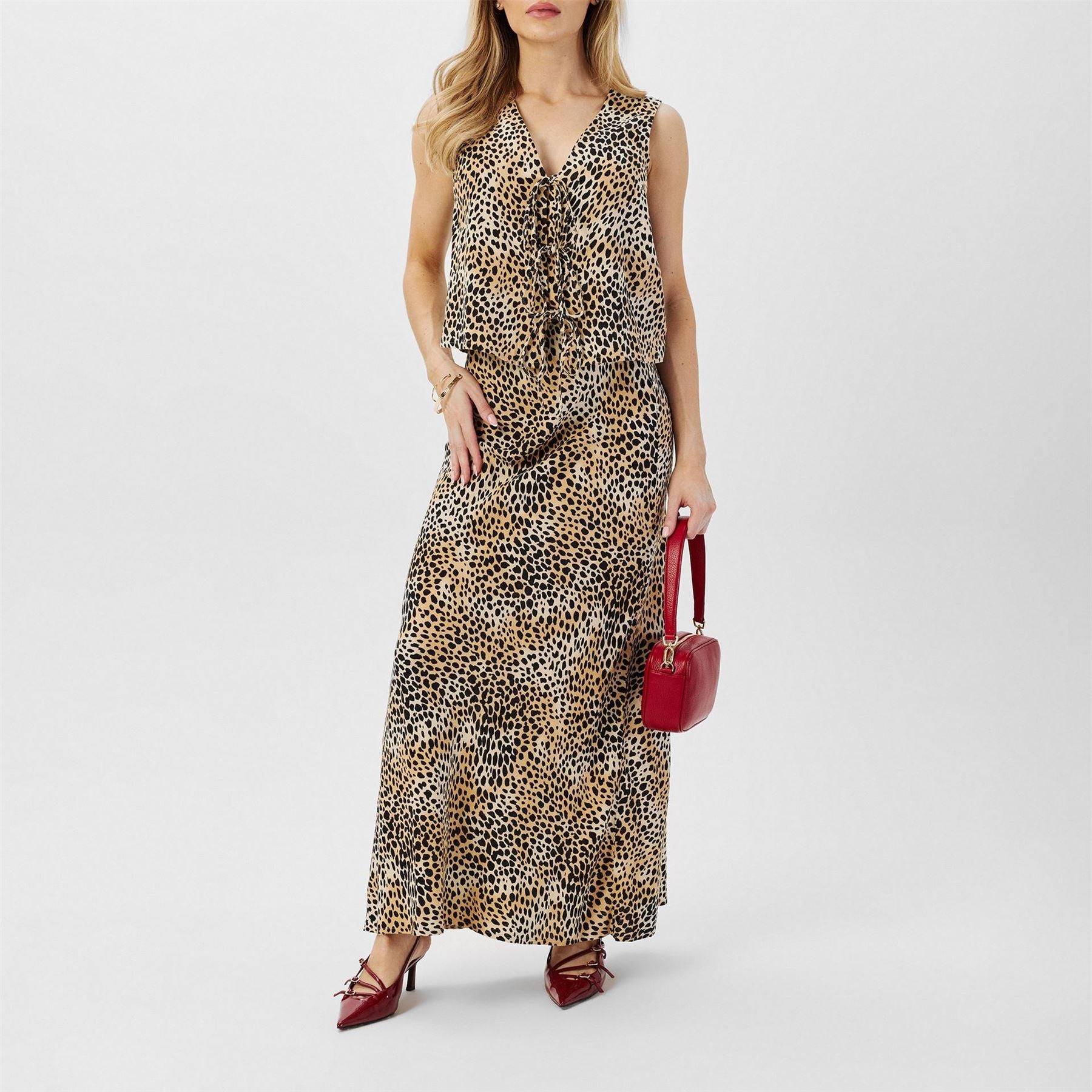 Nobodys Child Print Tie Front Tessa Top