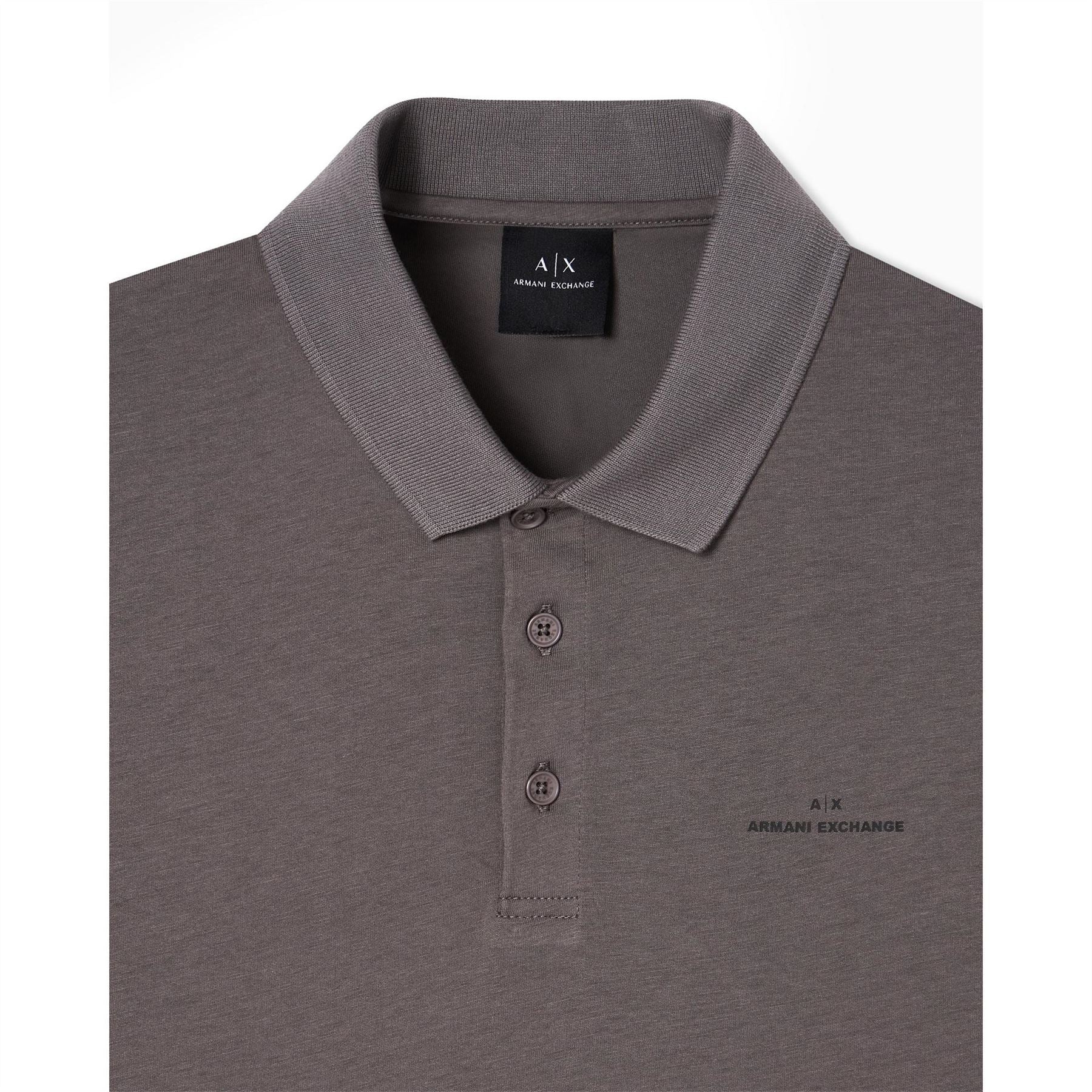 Armani Exchange Exchange Collared Neck Short Sleeve Polo Shirt