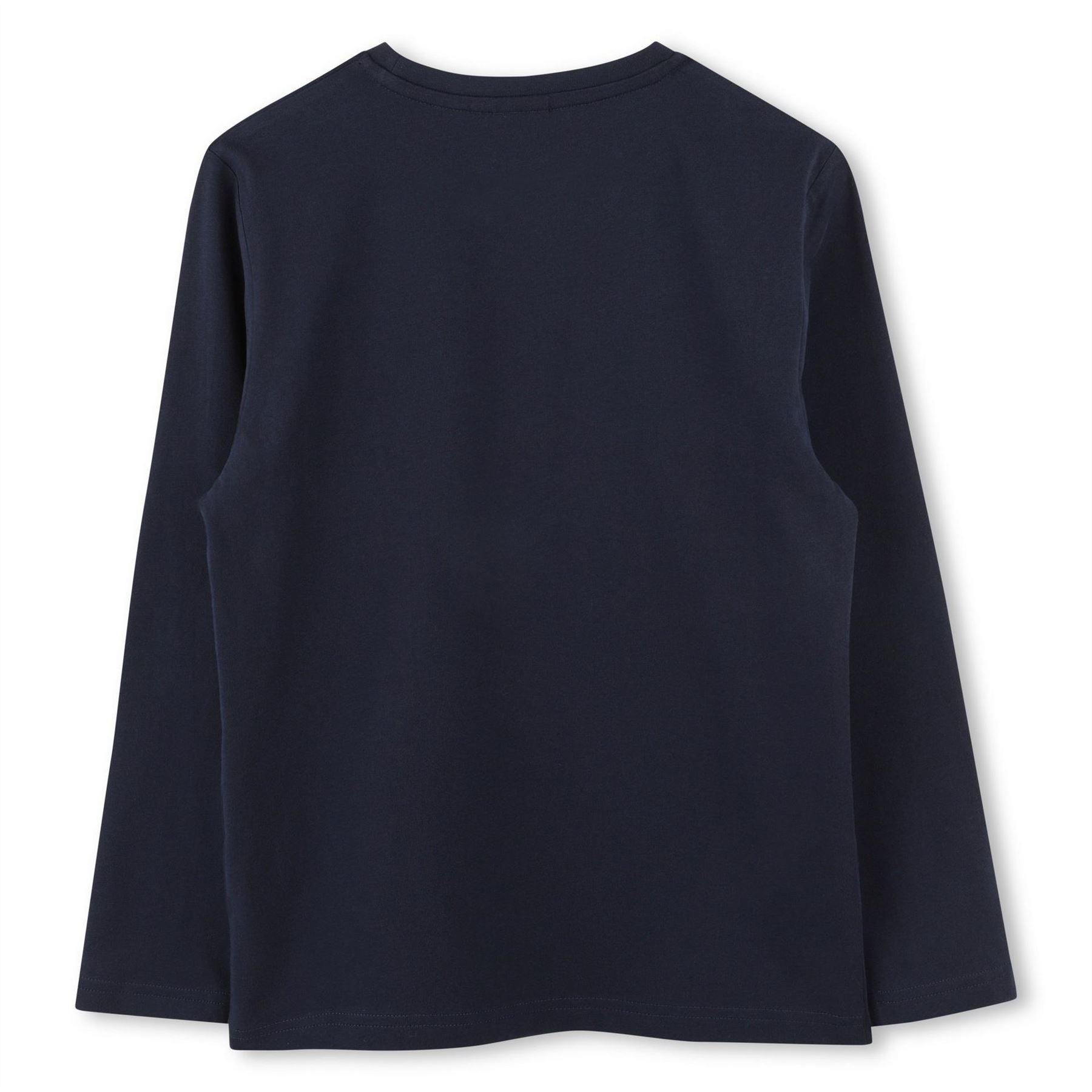 Boss Long Sleeve Large Logo Tee, Iconic Logo Print T-Shirt