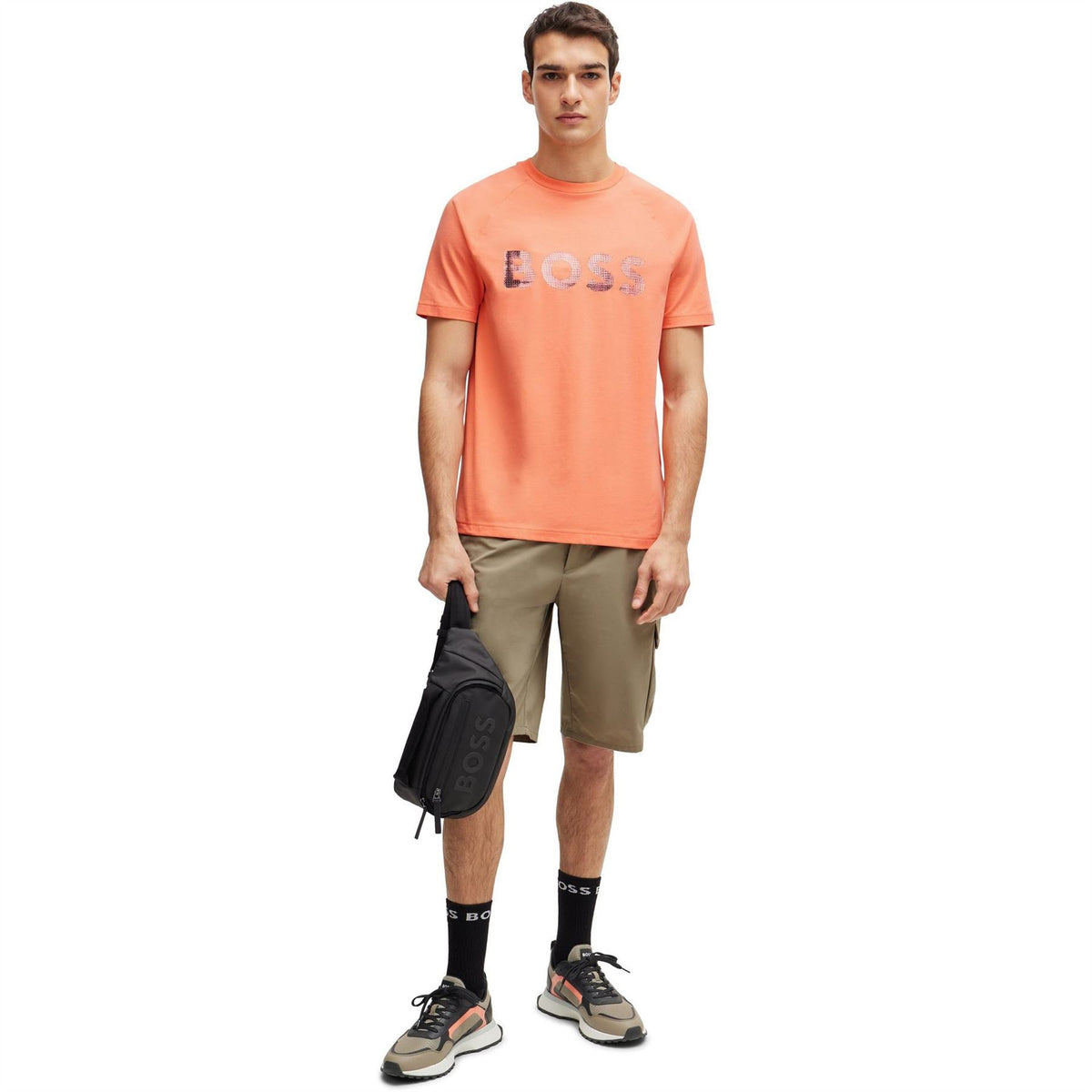 Boss Crew Neck Raglan Sleeve Baseball T-Shirt
