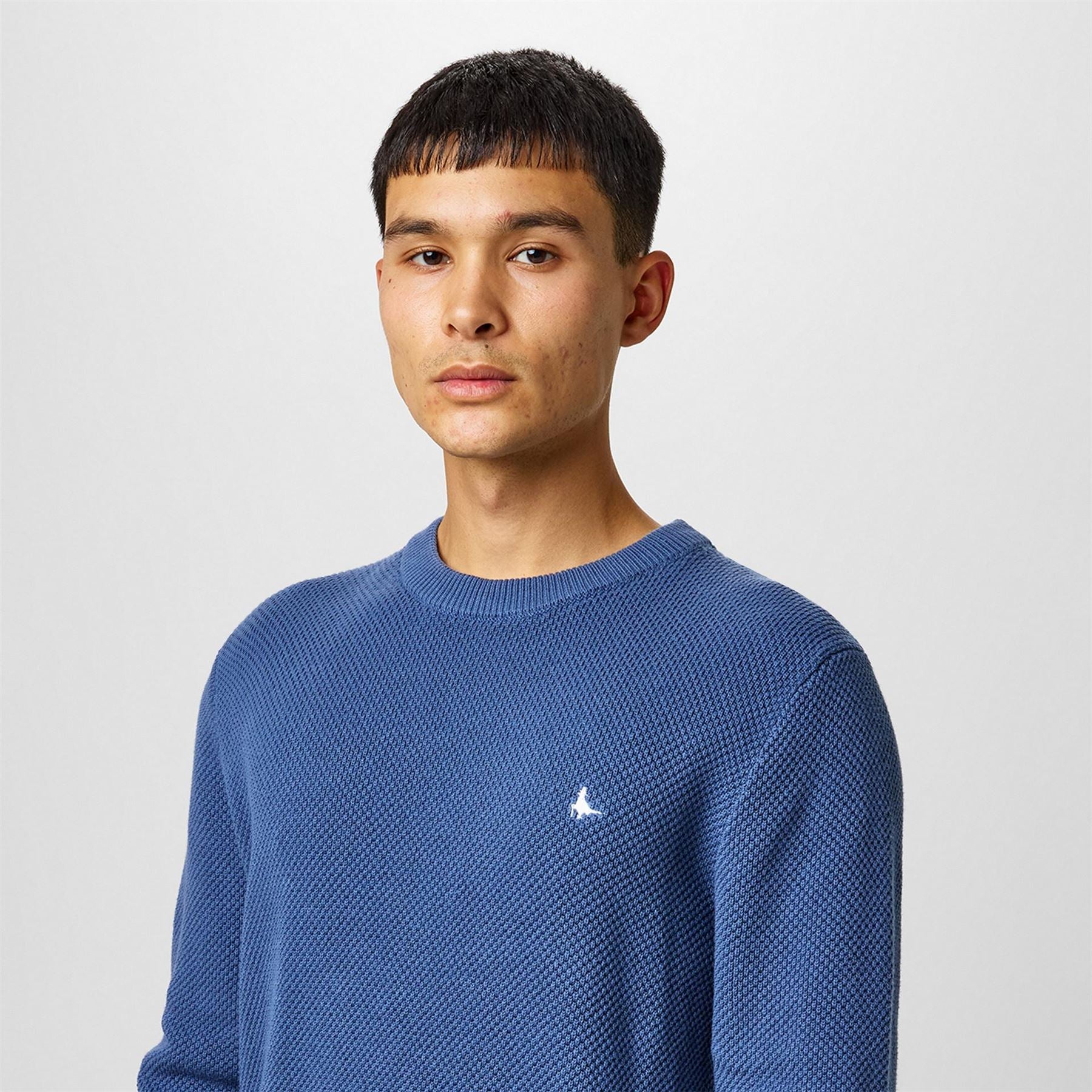 Jack Wills Mens Linus Seed Stitch Crew Neck Jumper