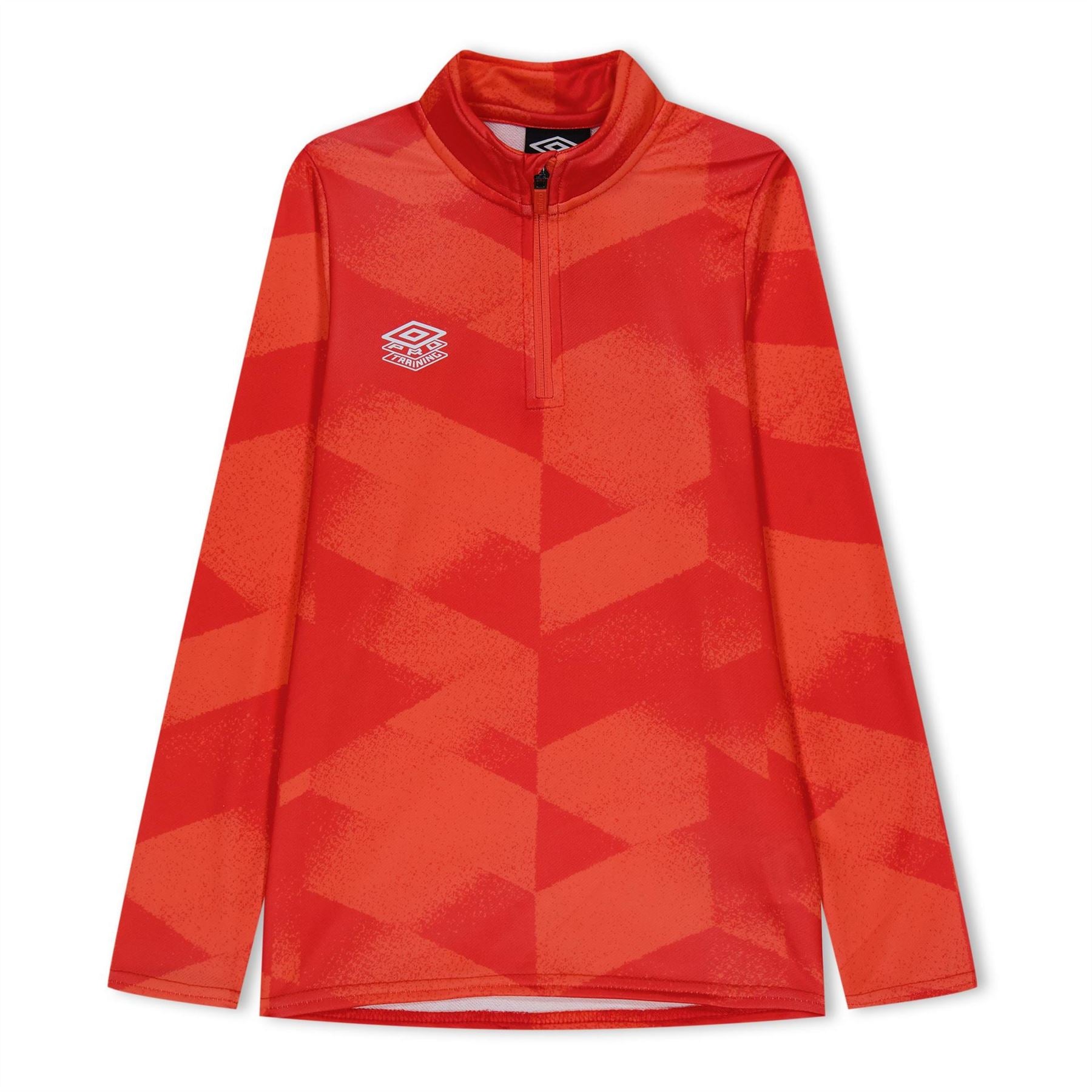 Umbro Zip Neck Regular Fit Long Sleeve Athletic Top