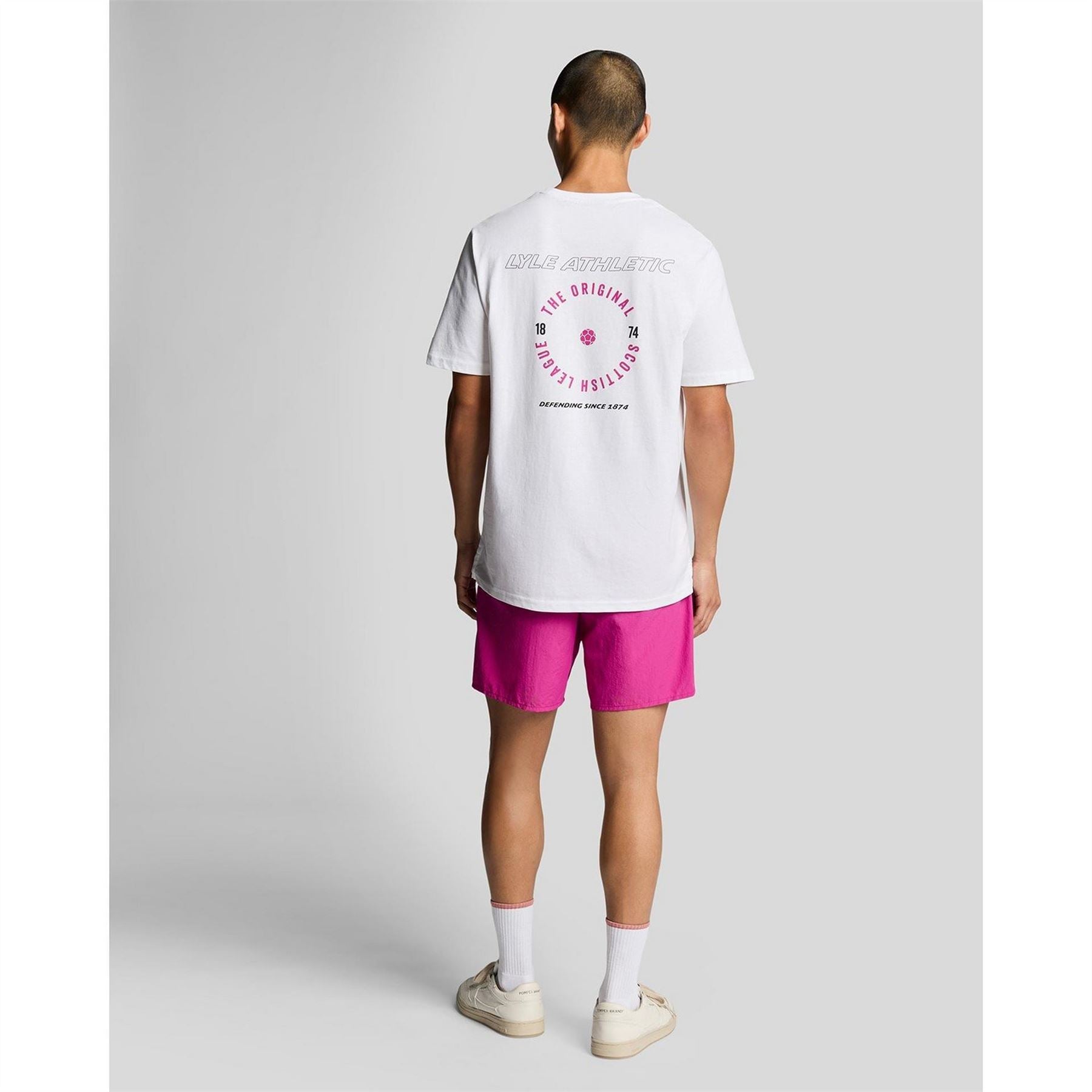 Lyle and Scott Plain Swimming Logo Print Shorts