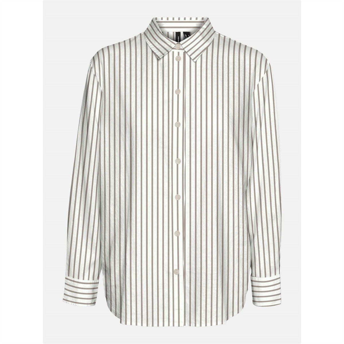 Vero Moda Button Placket Collared Neck Long Sleeve Shirt