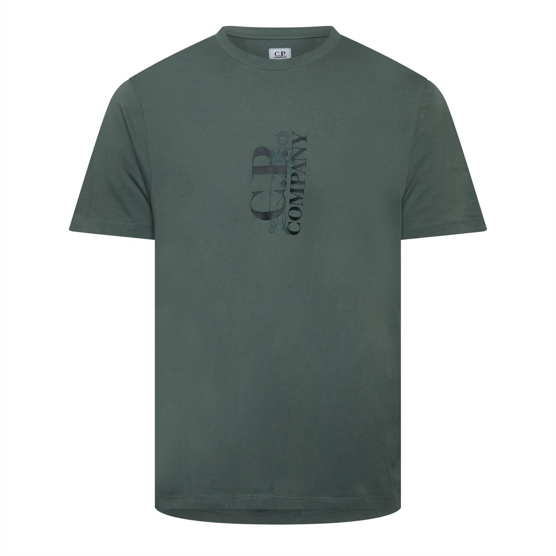 CP Company 1 Jersey Vertical Logo T-Shirt