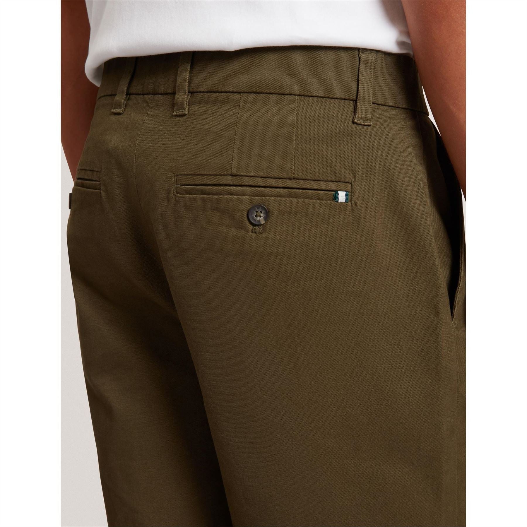 Ted Baker Solid Patterned Chino Shorts