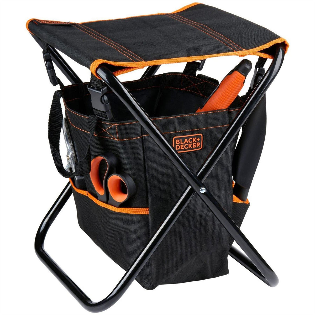 Black and Decker Garden Stool With Tool Bag