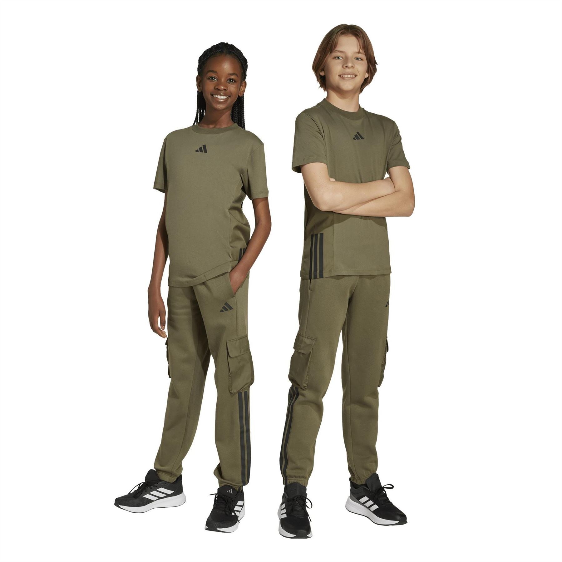 adidas Utility Fleece Cargo Joggers Juniors