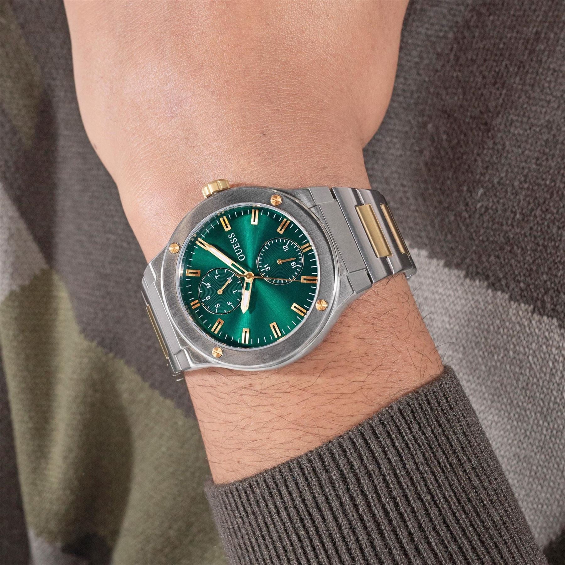 Guess Stainless Steel Analogue Quartz Watch