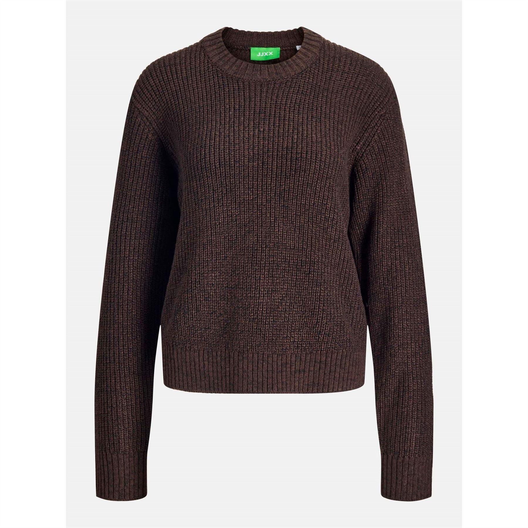 JJXX Crew Neck Ribbed Collar Raglan Sleeve Sweater