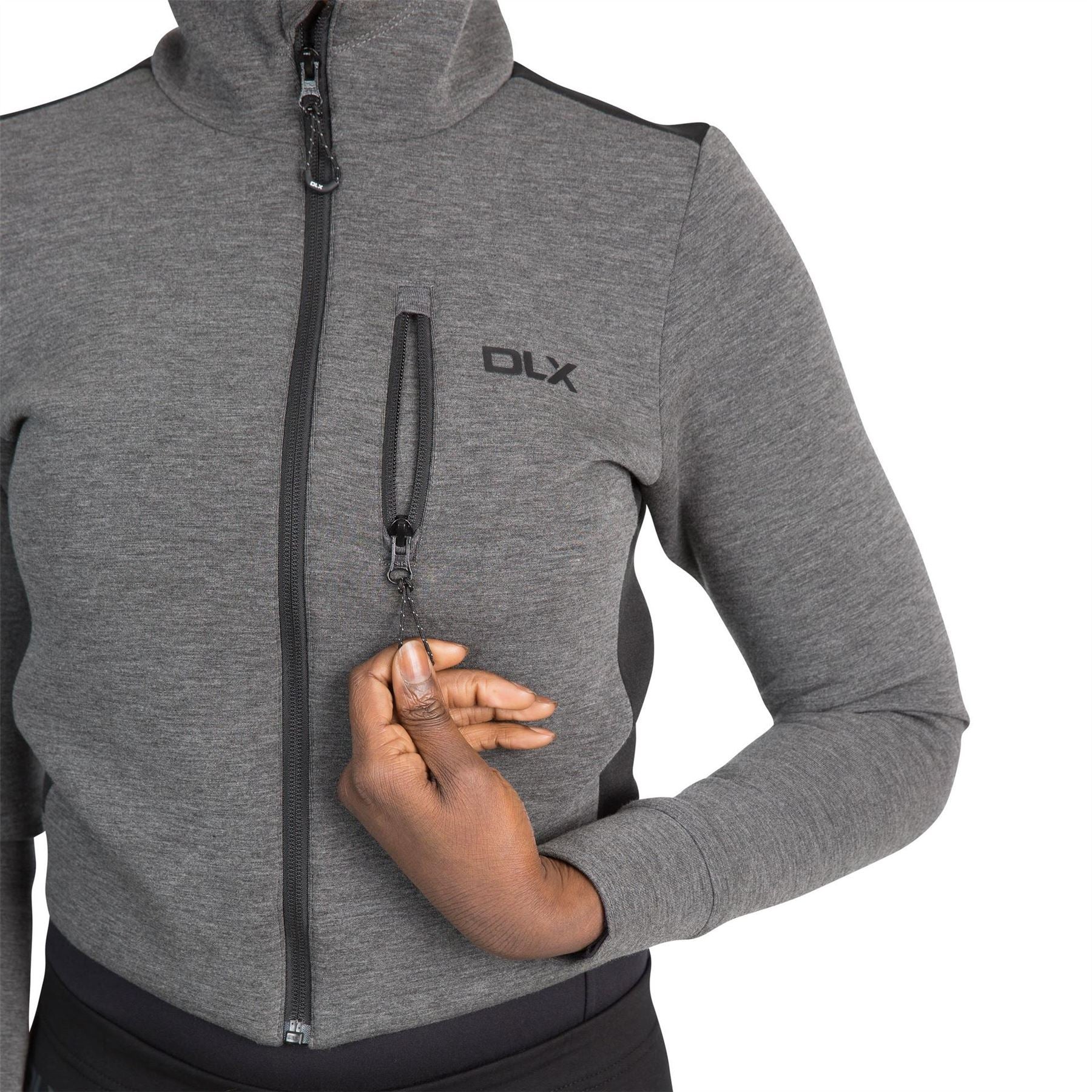 DLX Fernanda Cropped Zip Hoodie