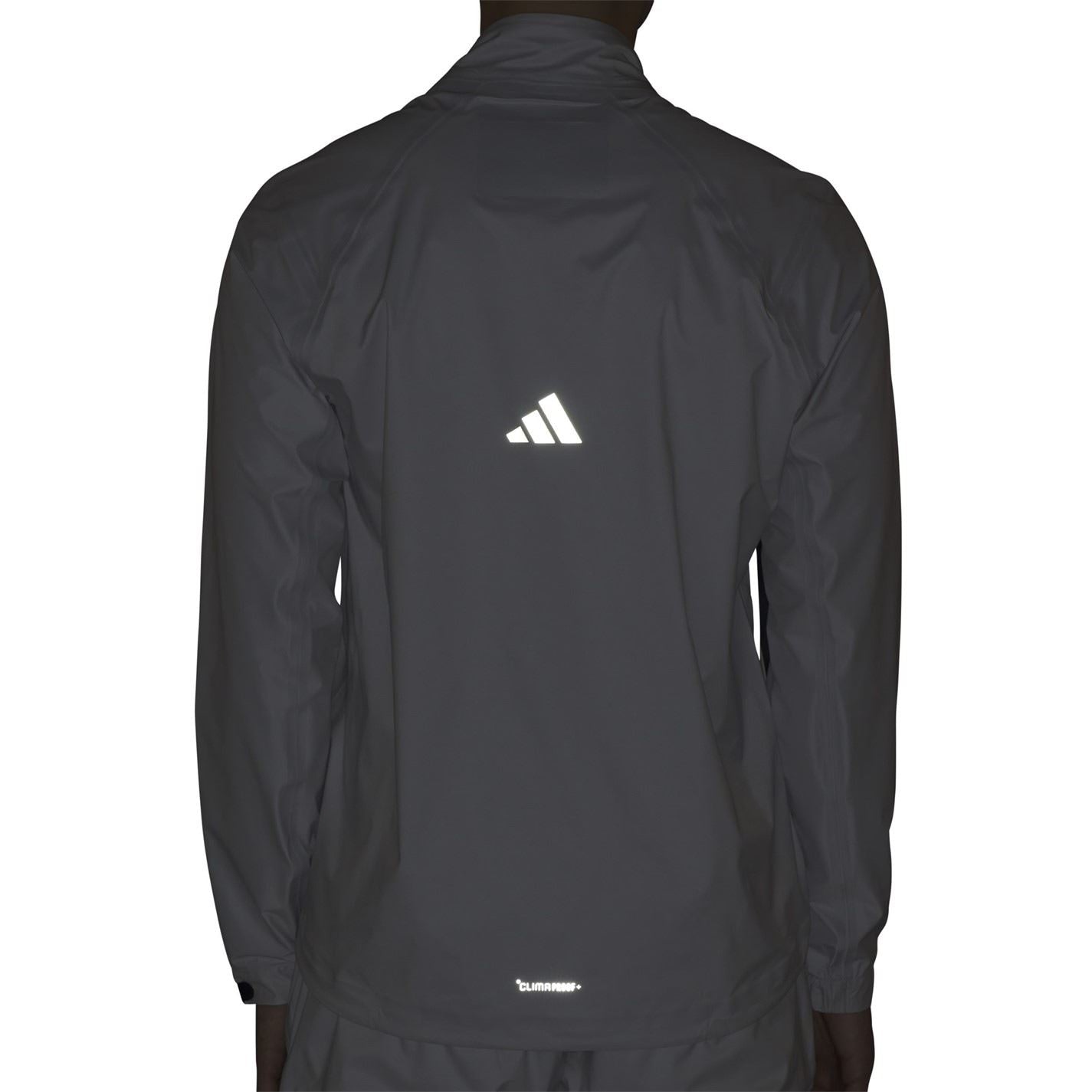 adidas Solid Patterned Full Zipper Running Jacket