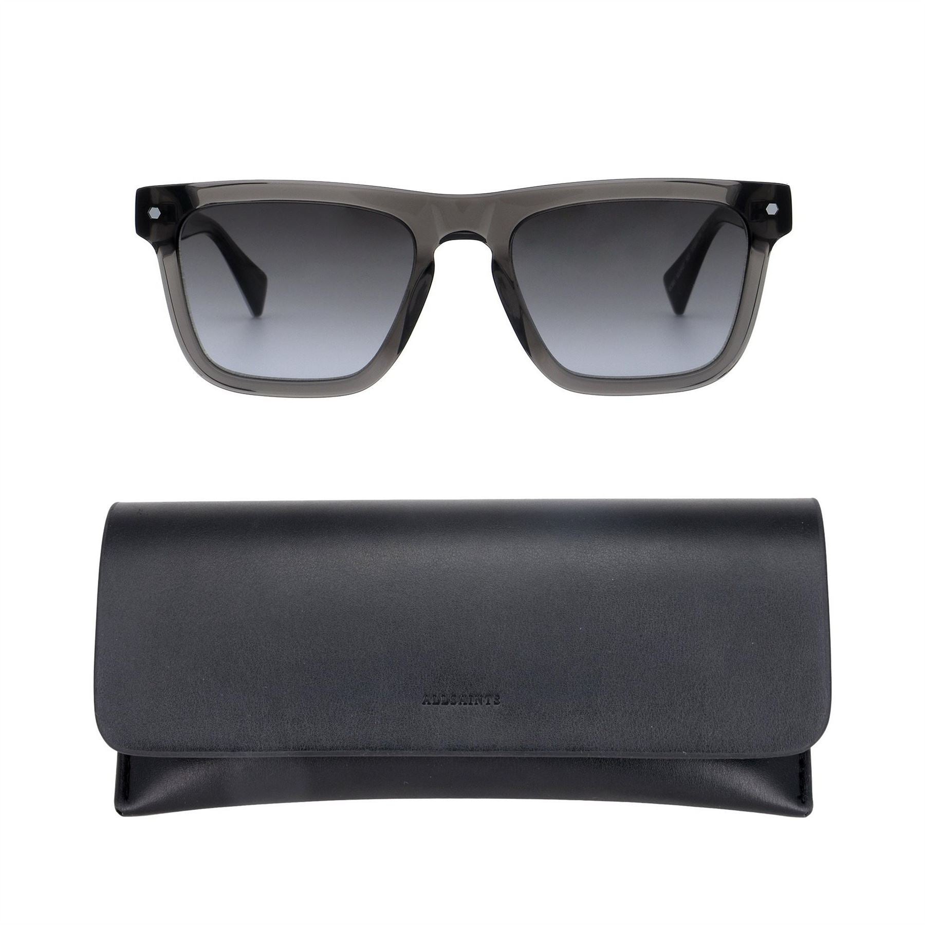 AllSaints Echo 63 Rectangle Full Rim Sunglasses