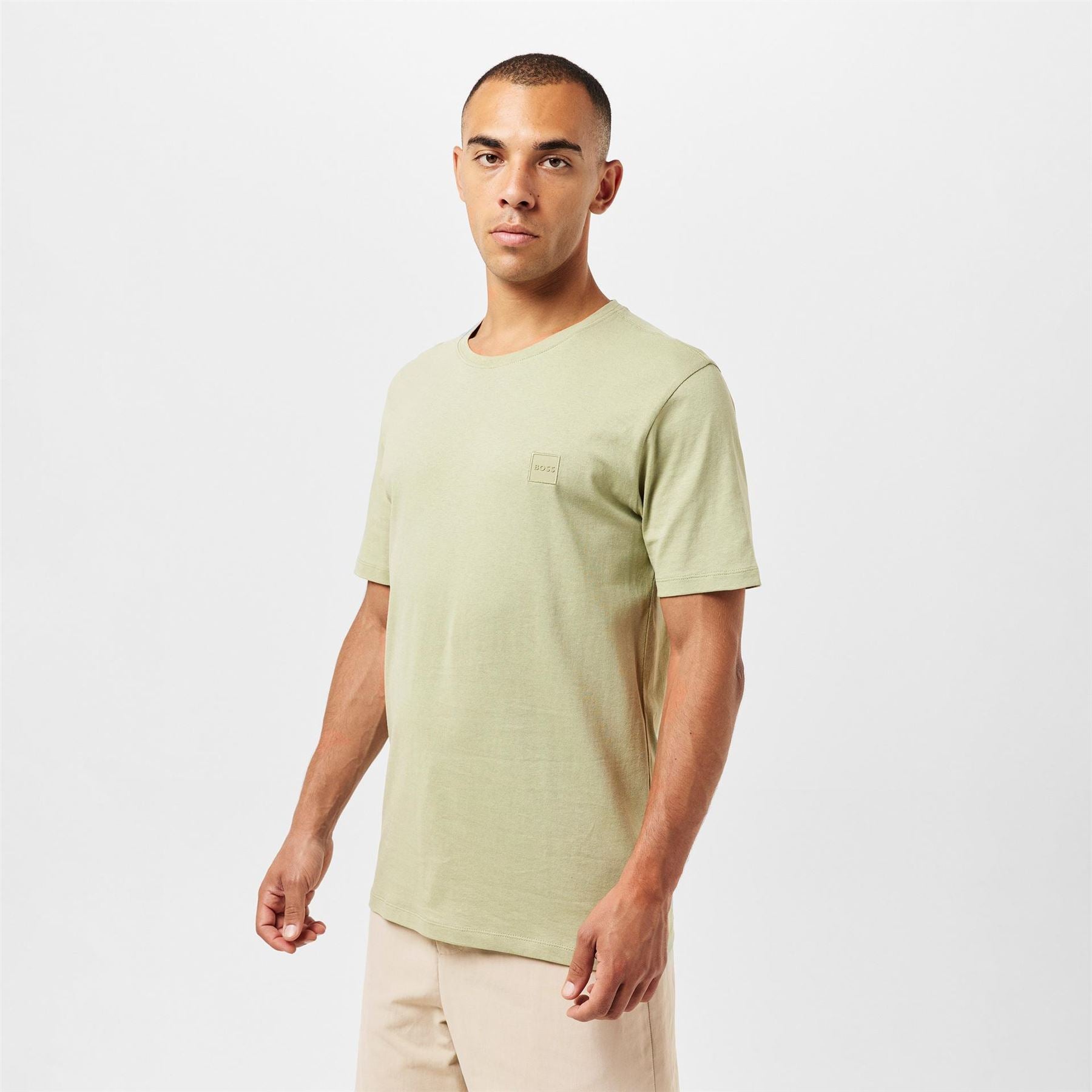 Boss BOSS ORANGE Tales T Shirt with Logo Patch Premium Cotton