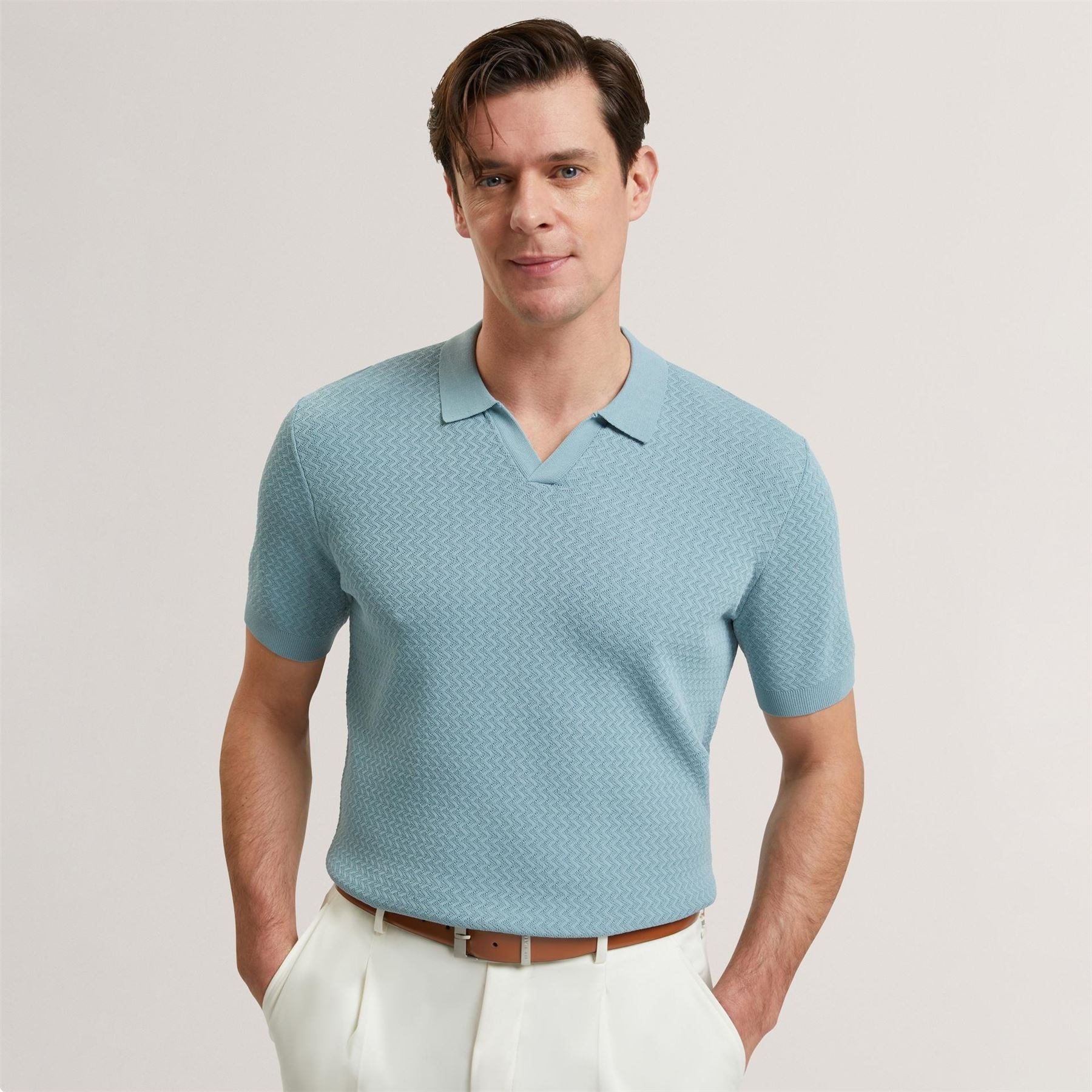 Ted Baker Ss Zzagstch Polo Sn62