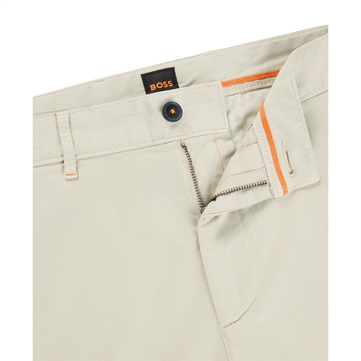 Boss Solid Patterned Slim Chinos