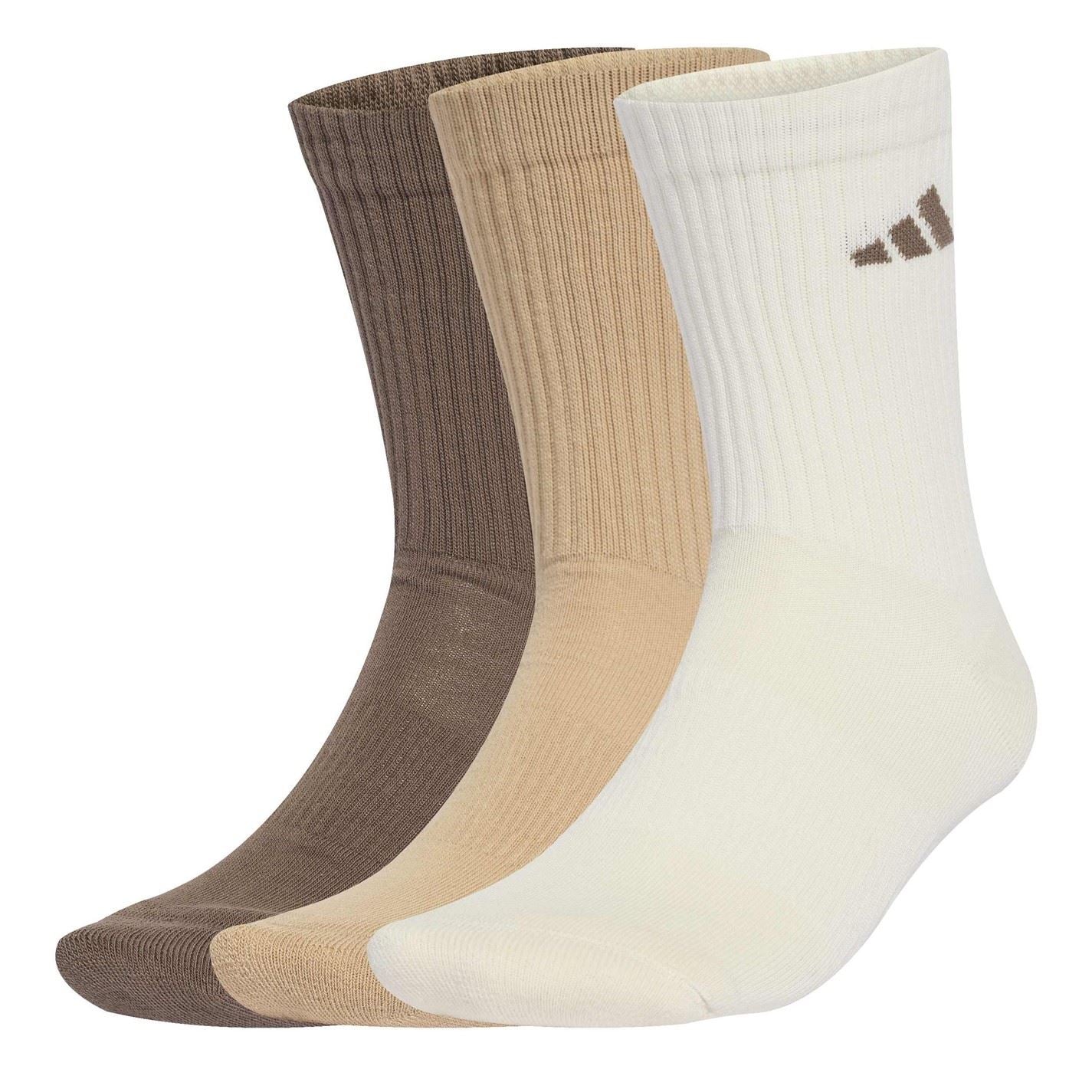 adidas 3 Pack Crew Socks Adults