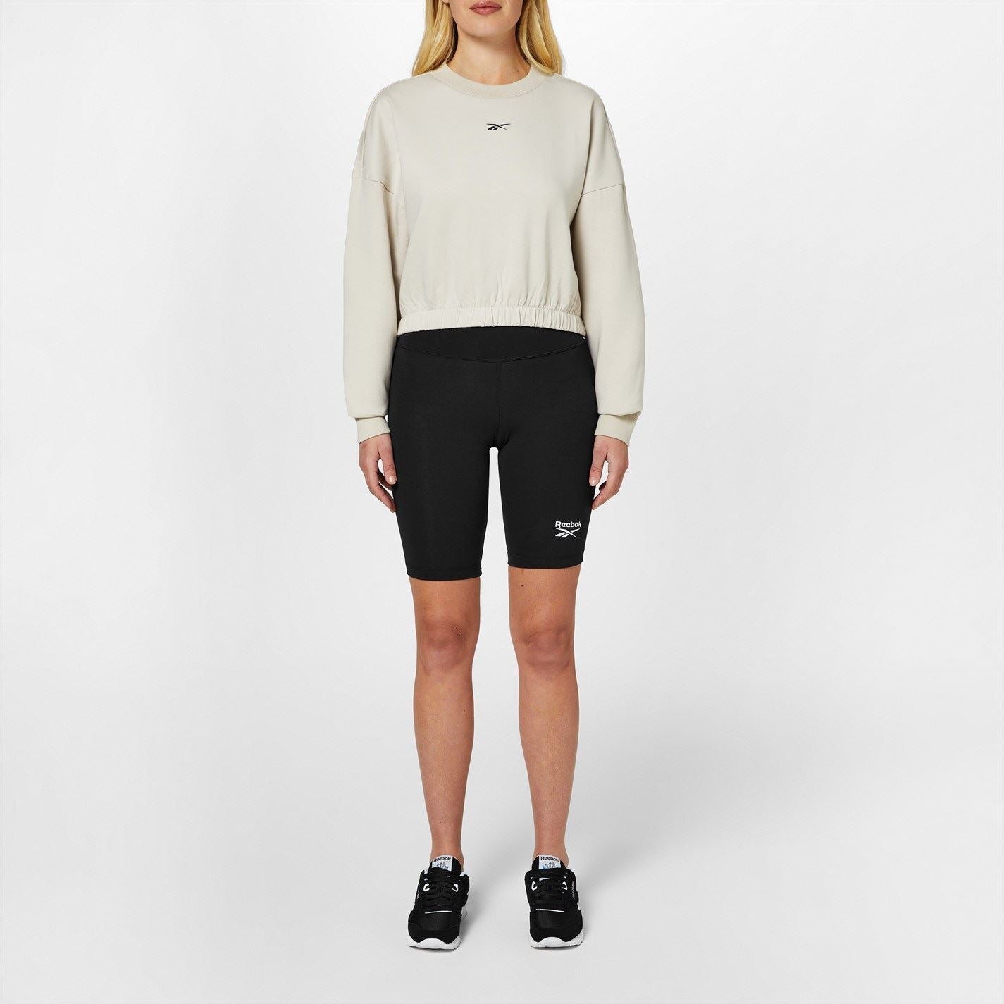 Reebok Womens Dreamblend Cotton Midlayer Sweatshirt Gym Top