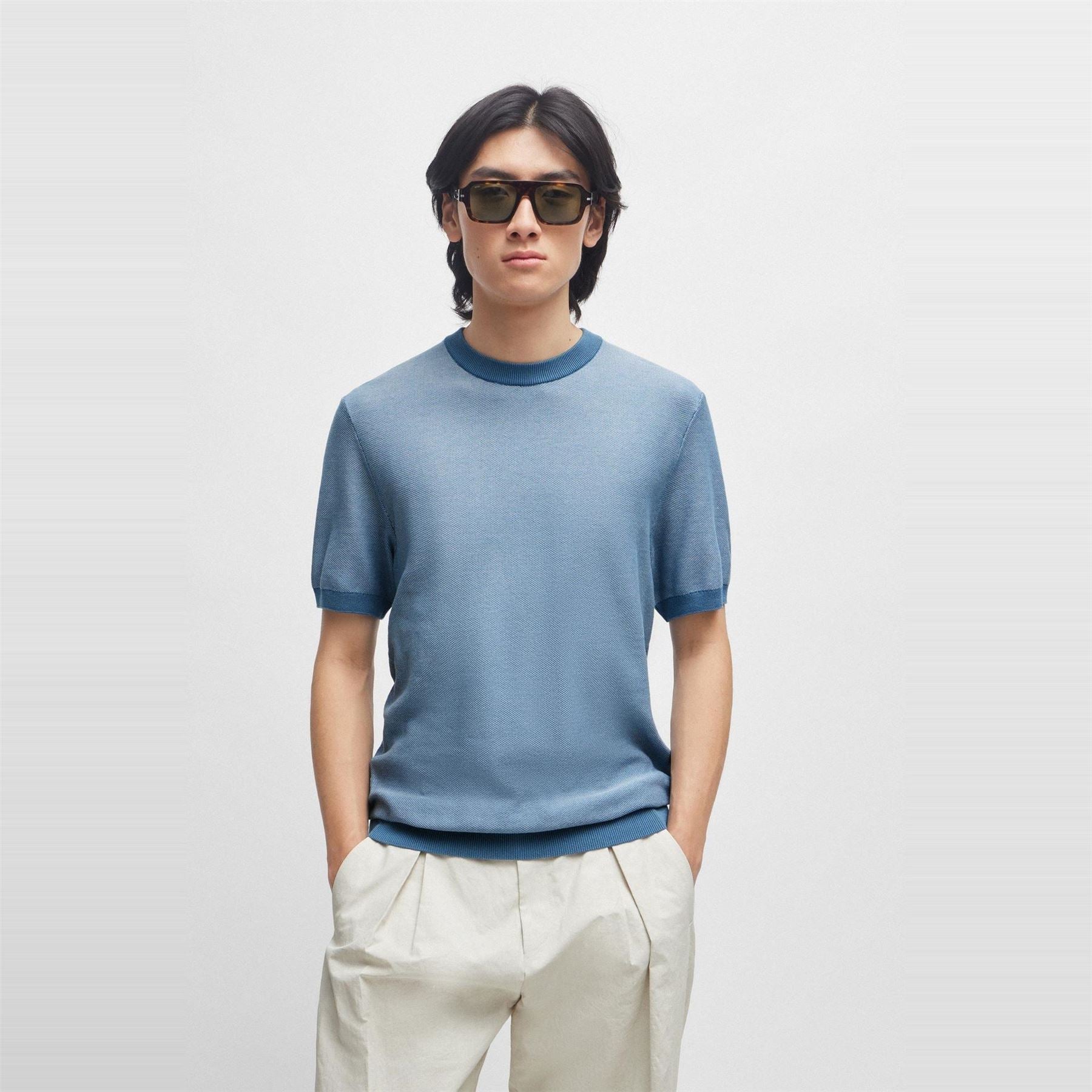 Boss Hbb Tantino Knitted T Regular Fit T-Shirt