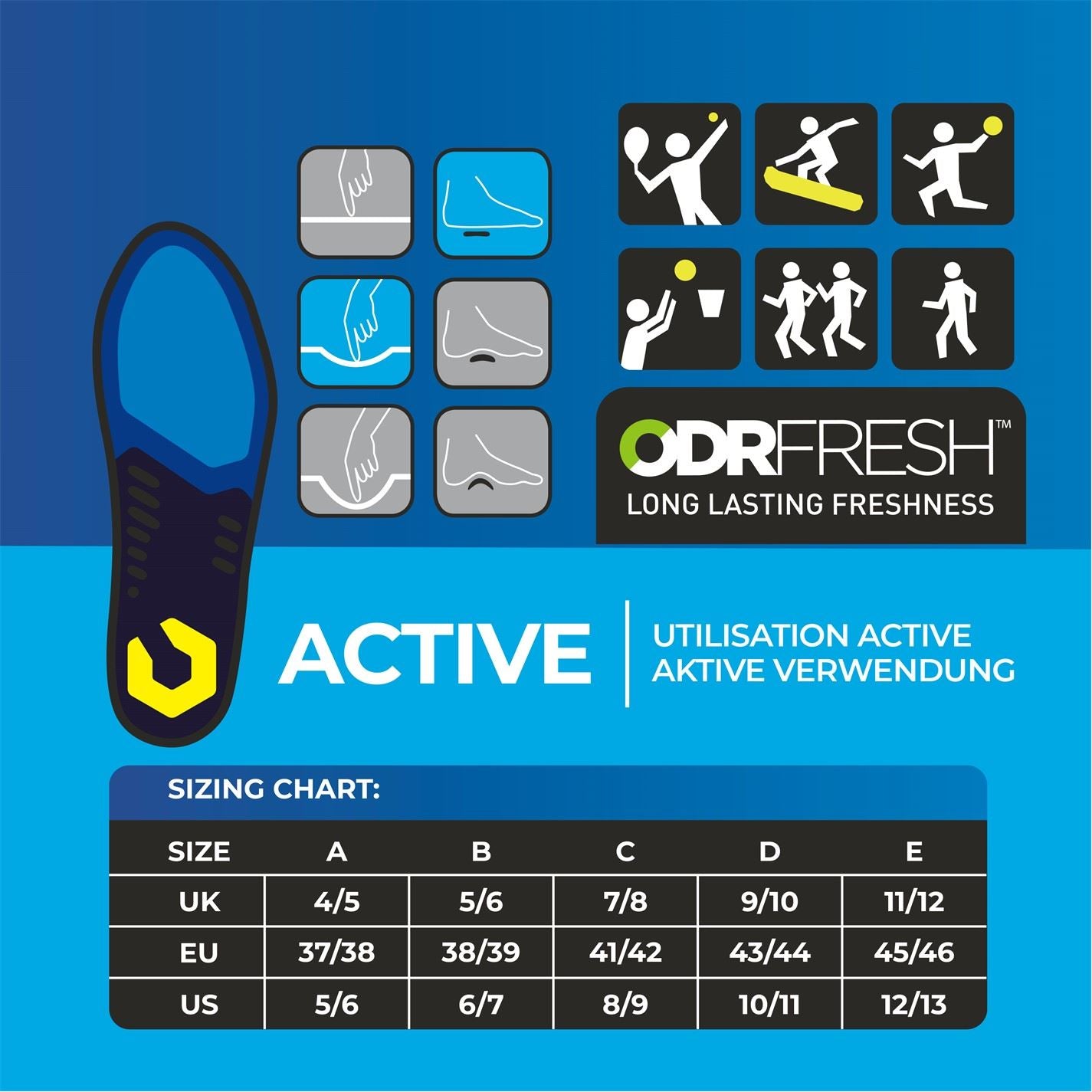 Slazenger Comfort Gel Insoles Mens